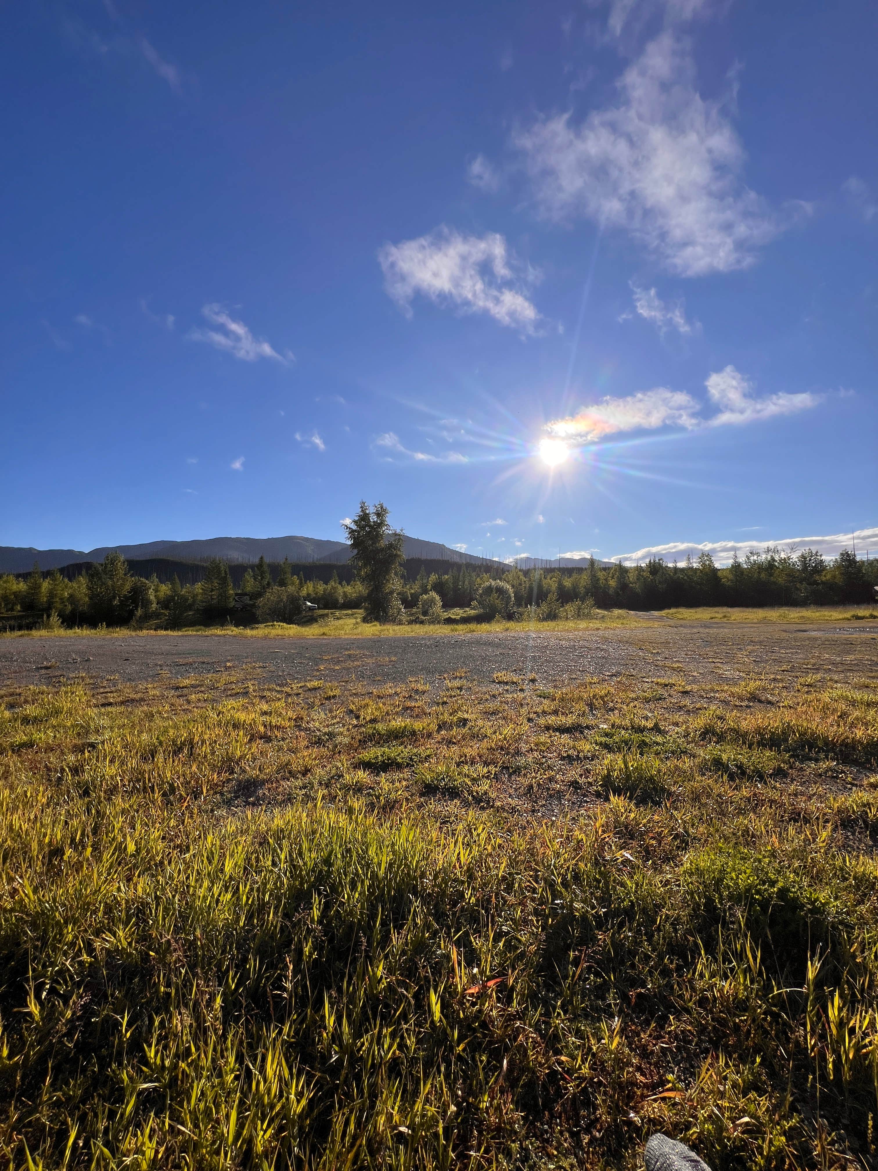 Camper-submitted photo at Camp off North Fork Road near Glacier National Park