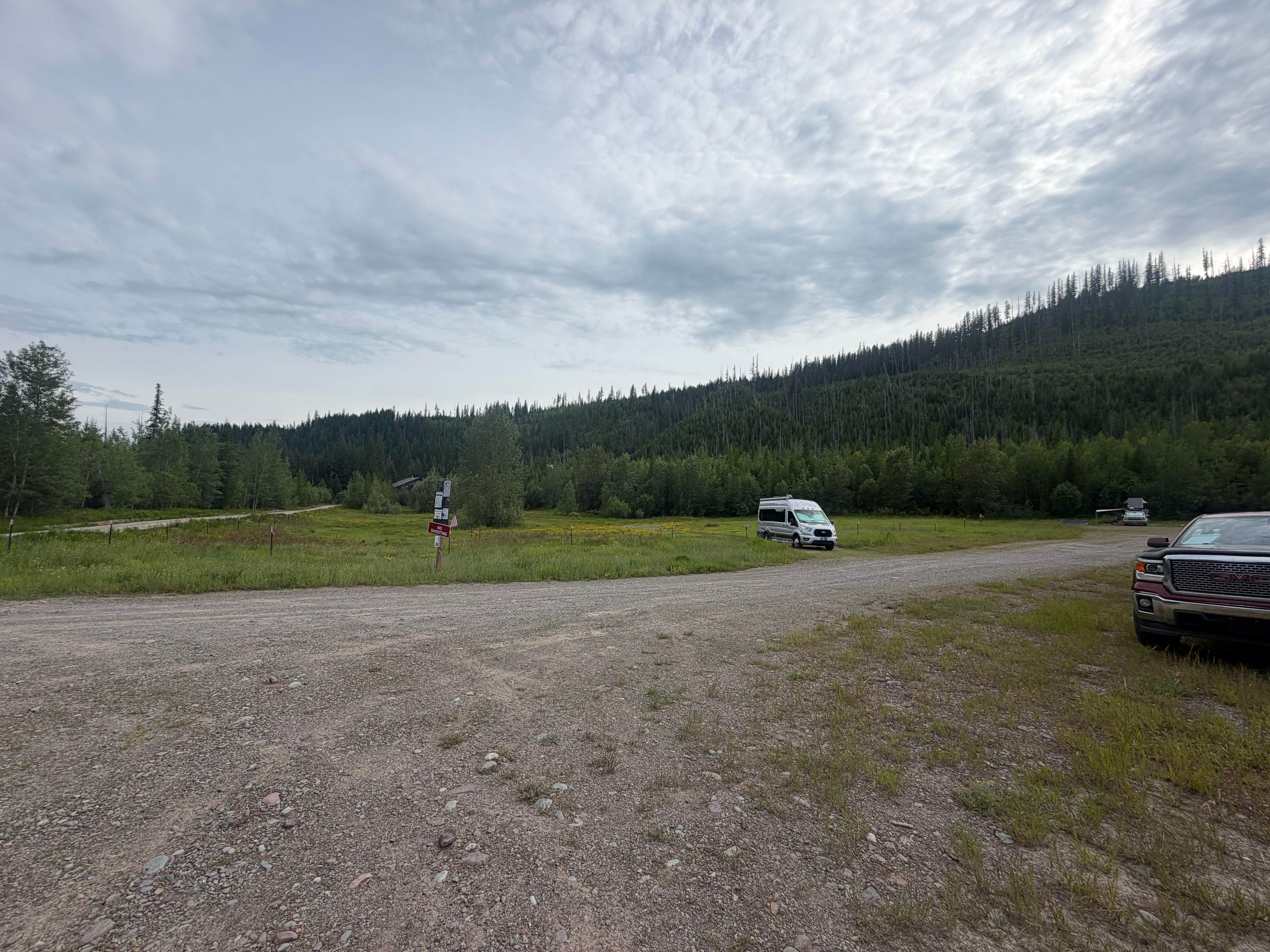 Camper-submitted photo at Camp off North Fork Road near Martin City, MT