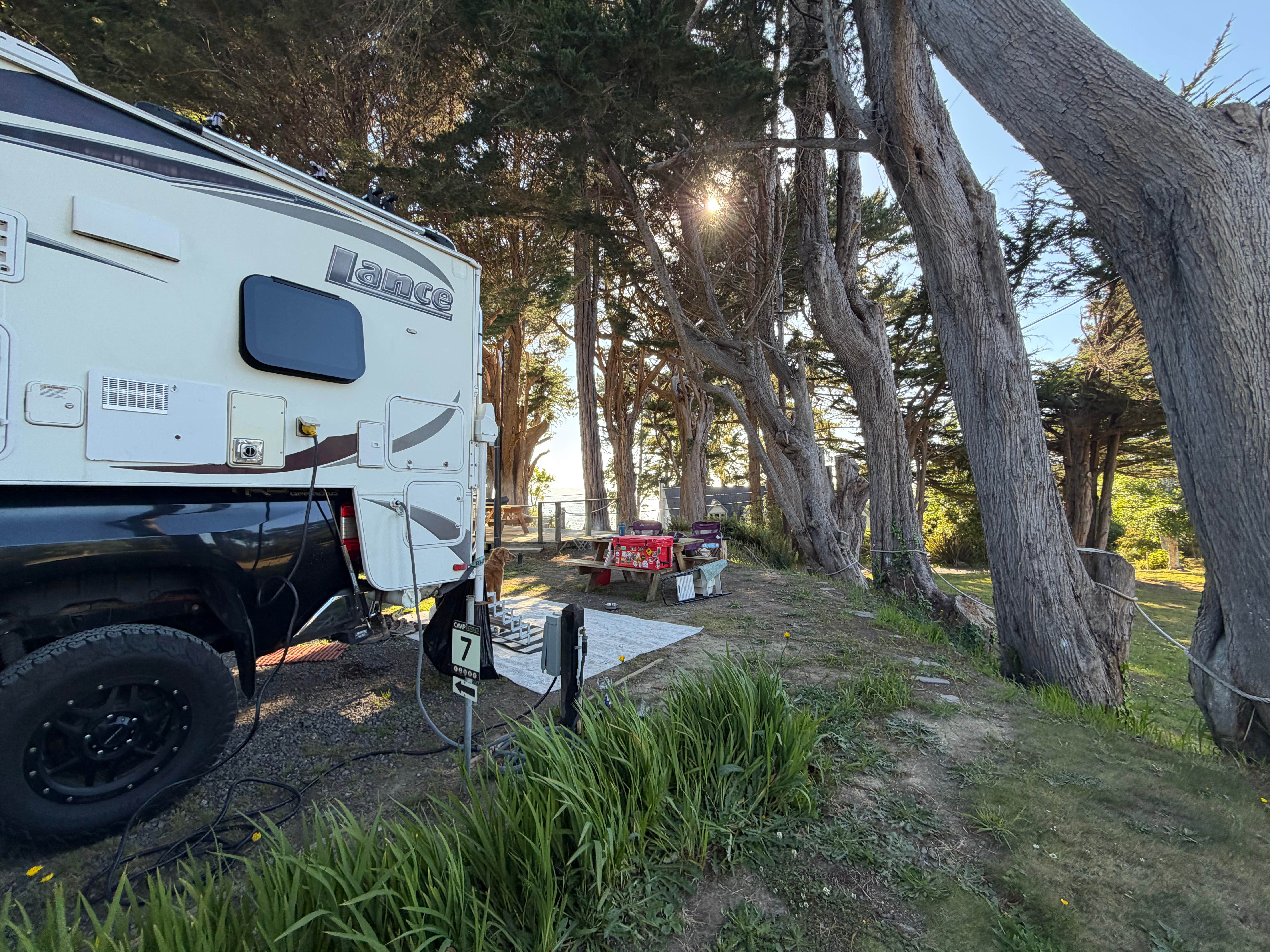 Vanessa C.'s photo of camping with pets at Camp Trinidad RV Resort near Blue Lake, CA
