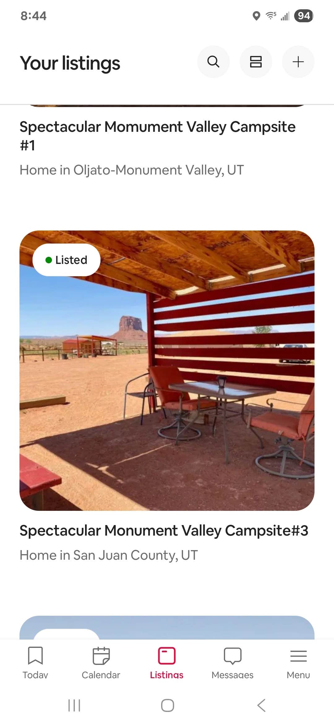 Camper-submitted photo at Campground #1 near Monument Valley, AZ