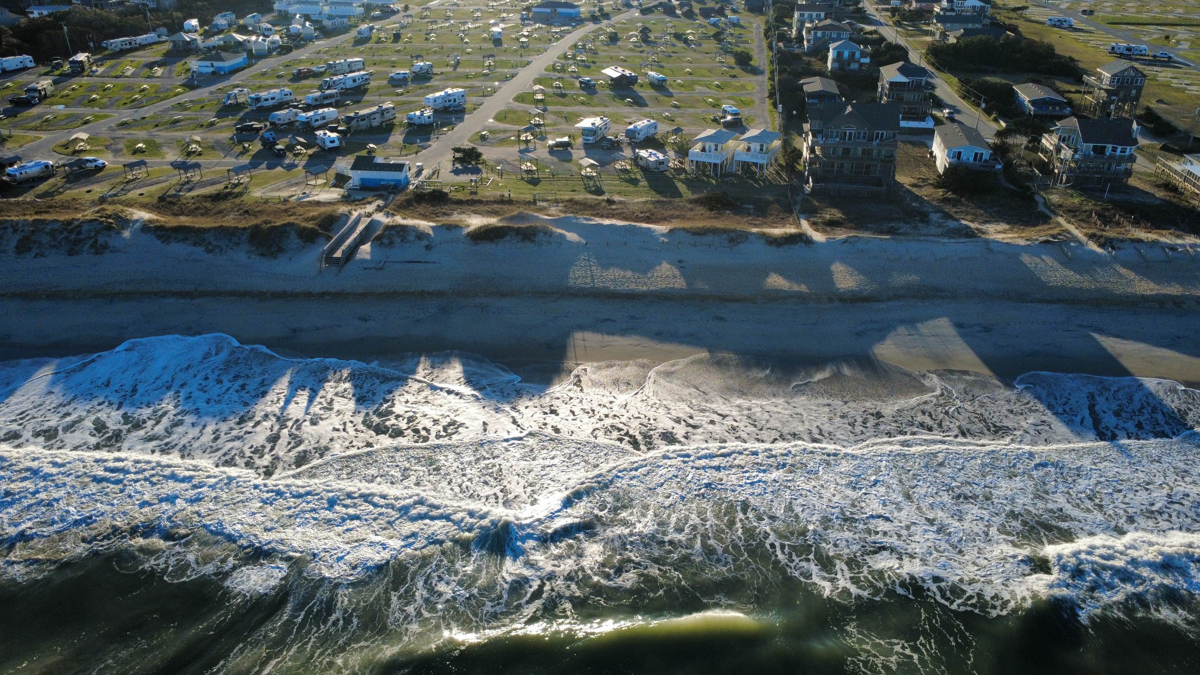 Joe R.'s photo of camping with pets at Cape Hatteras/Outer Banks KOA Resort near Cape Hatteras National Seashore