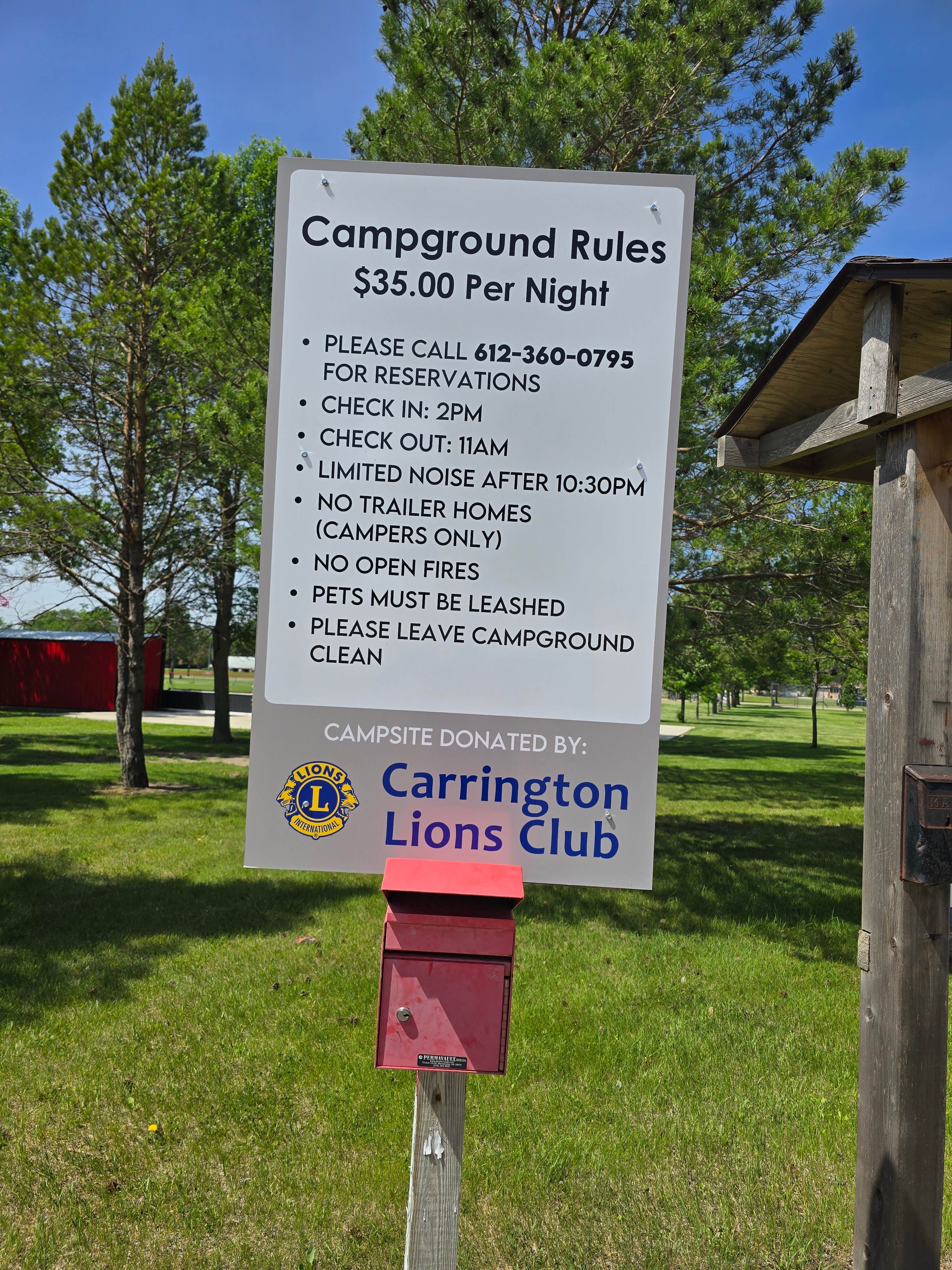Camper-submitted photo at Carrington City Campground near Kensal, ND