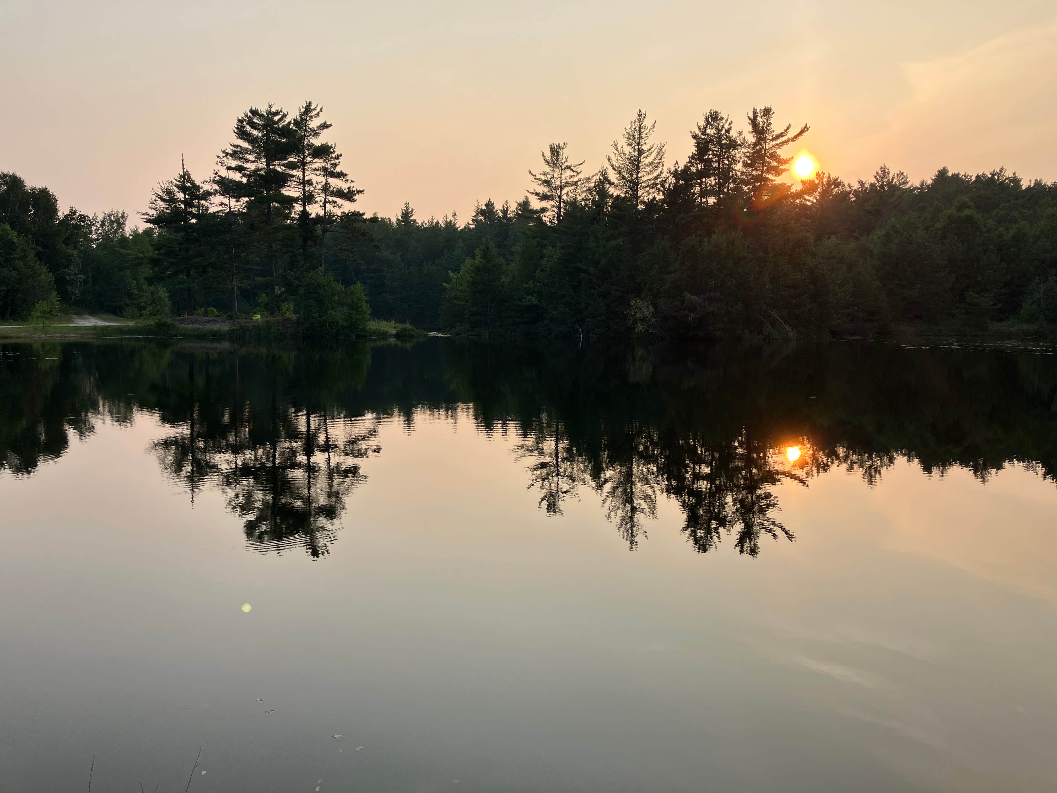 Luke T.'s photo of a dispersed camping area at Castle Rock Ponds near Naubinway, MI
