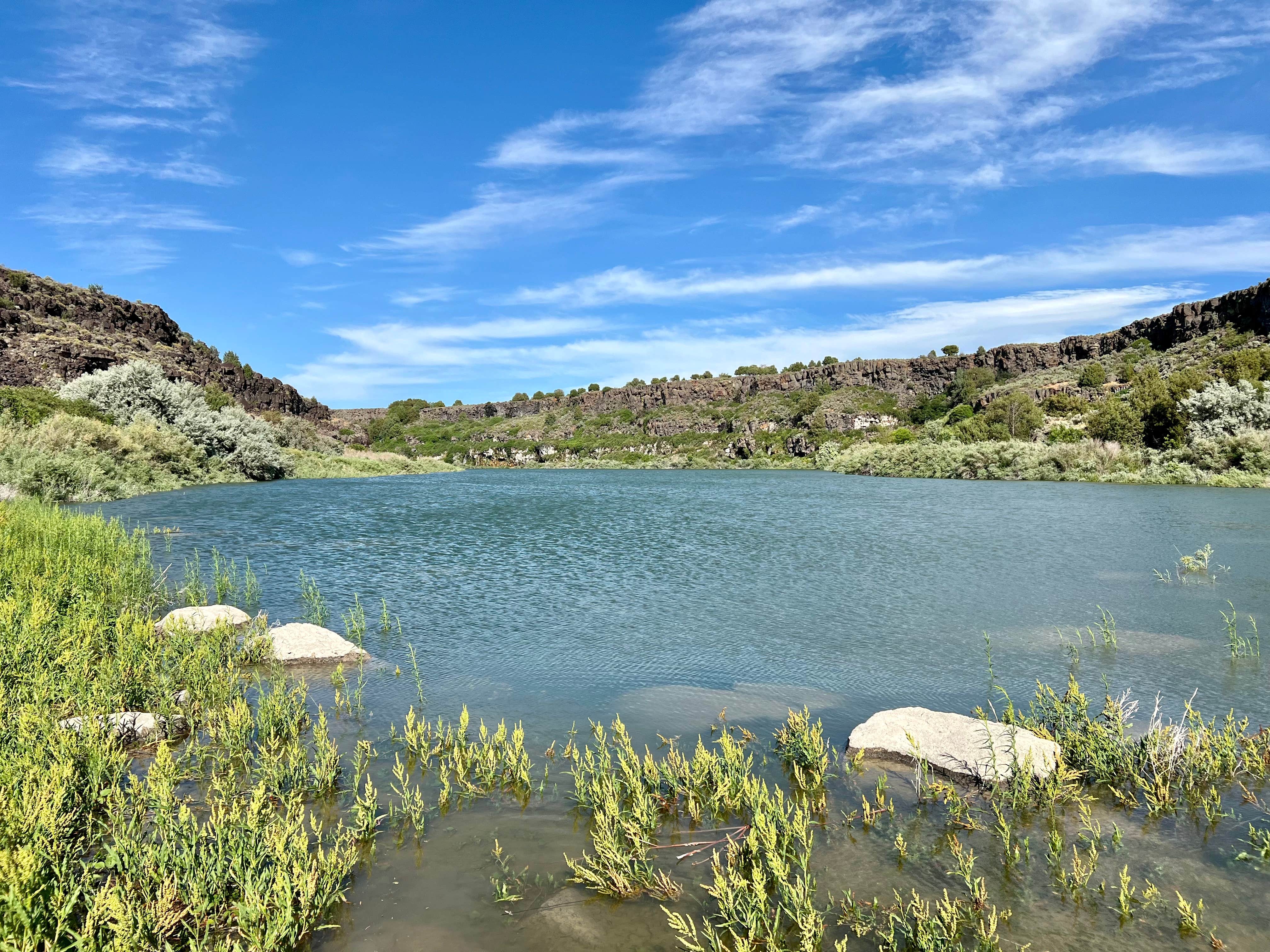 Samantha B.'s photo of a dispersed camping area at Cauldron Linn BLM Dispersed near Wendell, ID