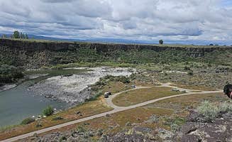 Jenette B.'s photo of camping with pets at Cauldron Linn BLM Dispersed near Burley, ID
