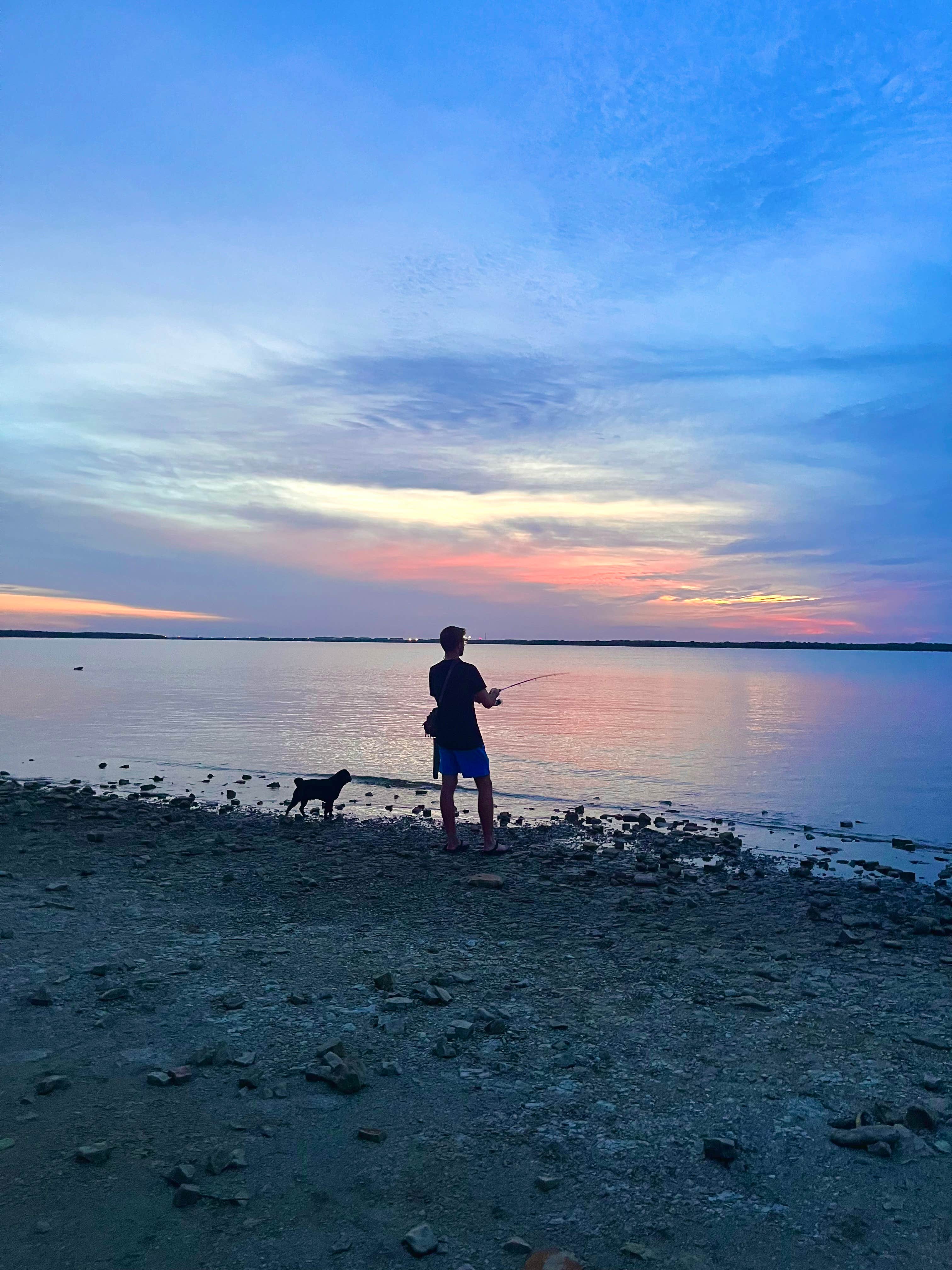 Jennifer H.'s photo of camping with pets at Cedar Hill State Park Campground near Lewisville, TX