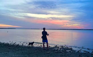 Jennifer H.'s photo of camping with pets at Cedar Hill State Park Campground near Wilmer, TX