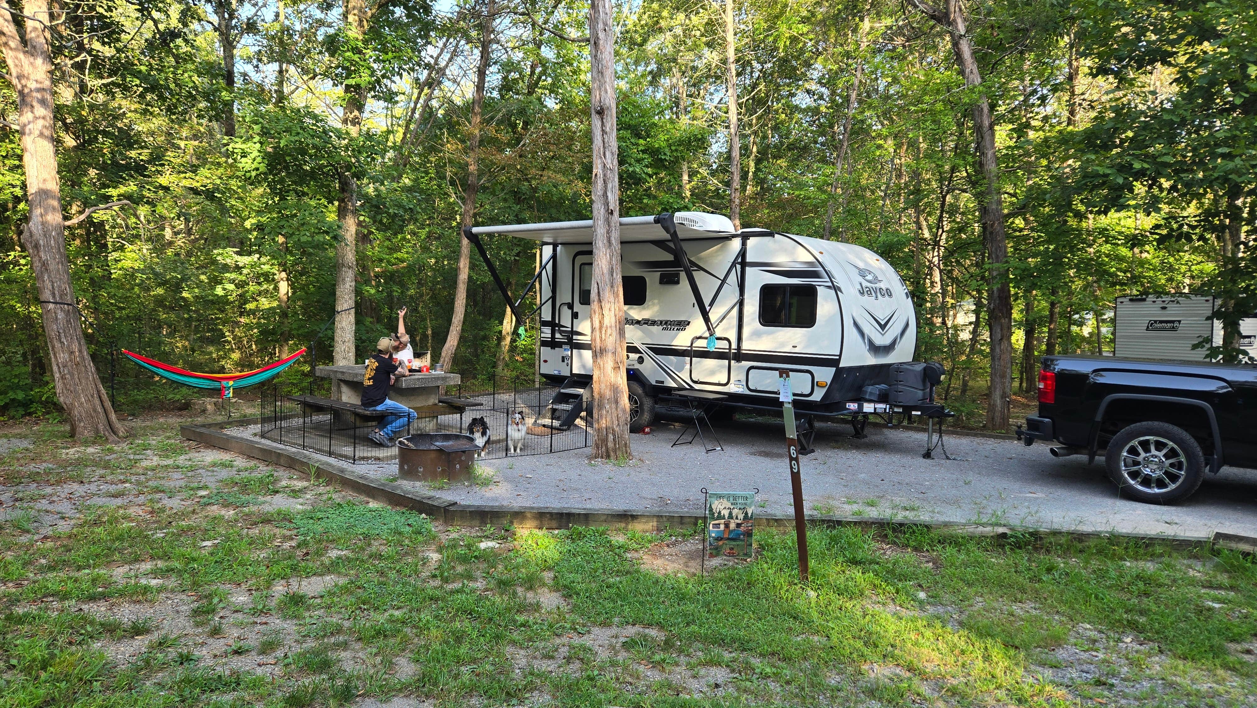 Mary D.'s photo of rv camping at Cedars of Lebanon State Park Campground near J Percy Priest Lake