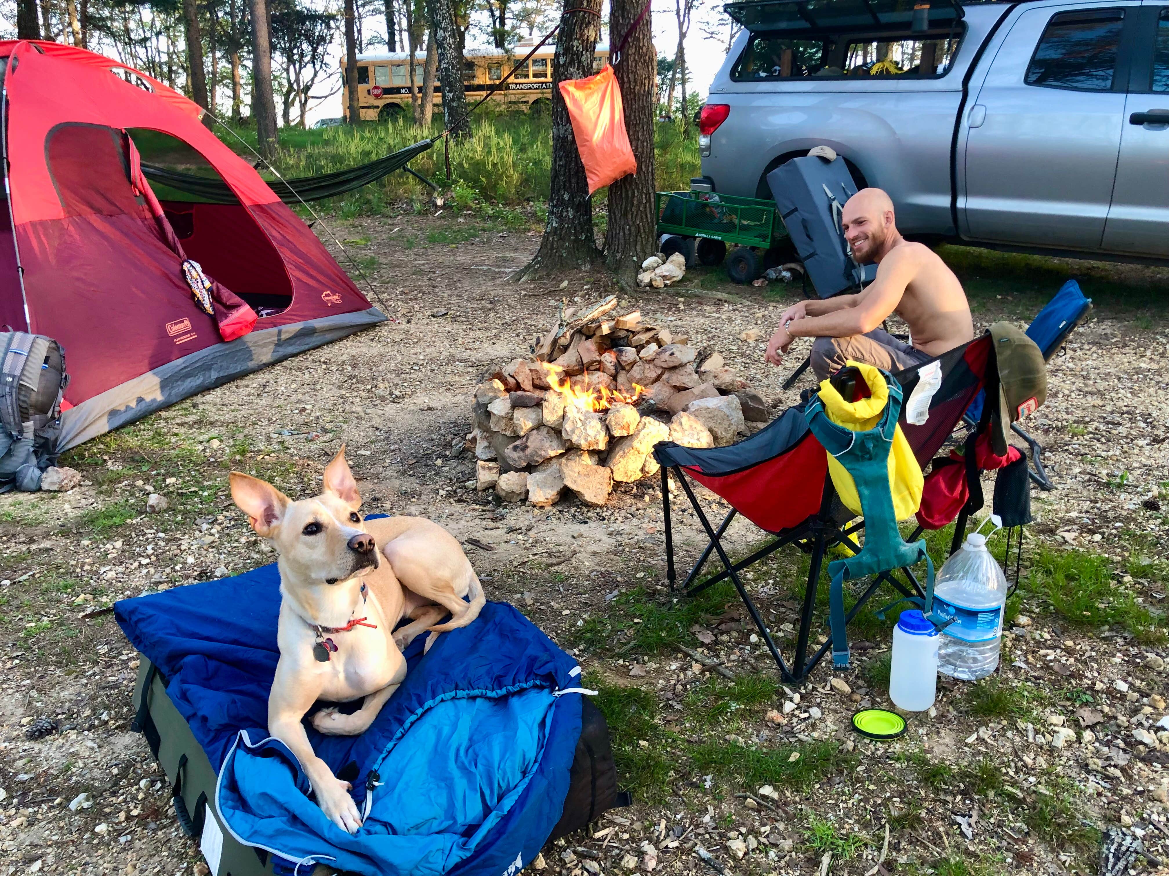 Twan M.'s photo of camping with pets at Cherokee Rock Village near Guntersville, AL