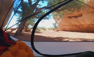 ZachTruthNow's photo of tent camping at Chesler Park 2 (CP2) campsite in The Needles District — Canyonlands National Park near Canyonlands National Park