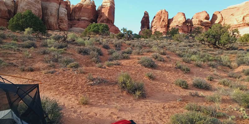 Camper submitted image from Chesler Park 2 (CP2) campsite in The Needles District — Canyonlands National Park