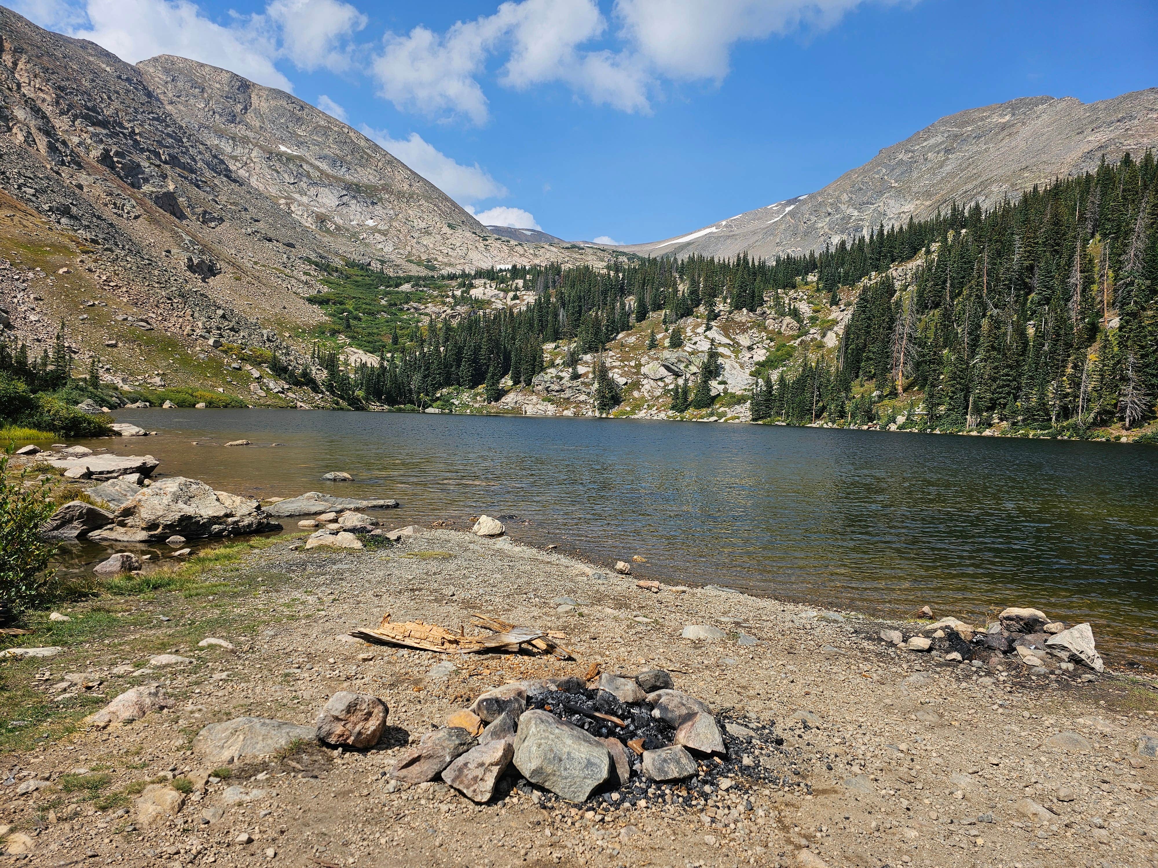 Trish M.'s photo of a dispersed camping area at Chinns Lake Dispersed Camping near Empire, CO