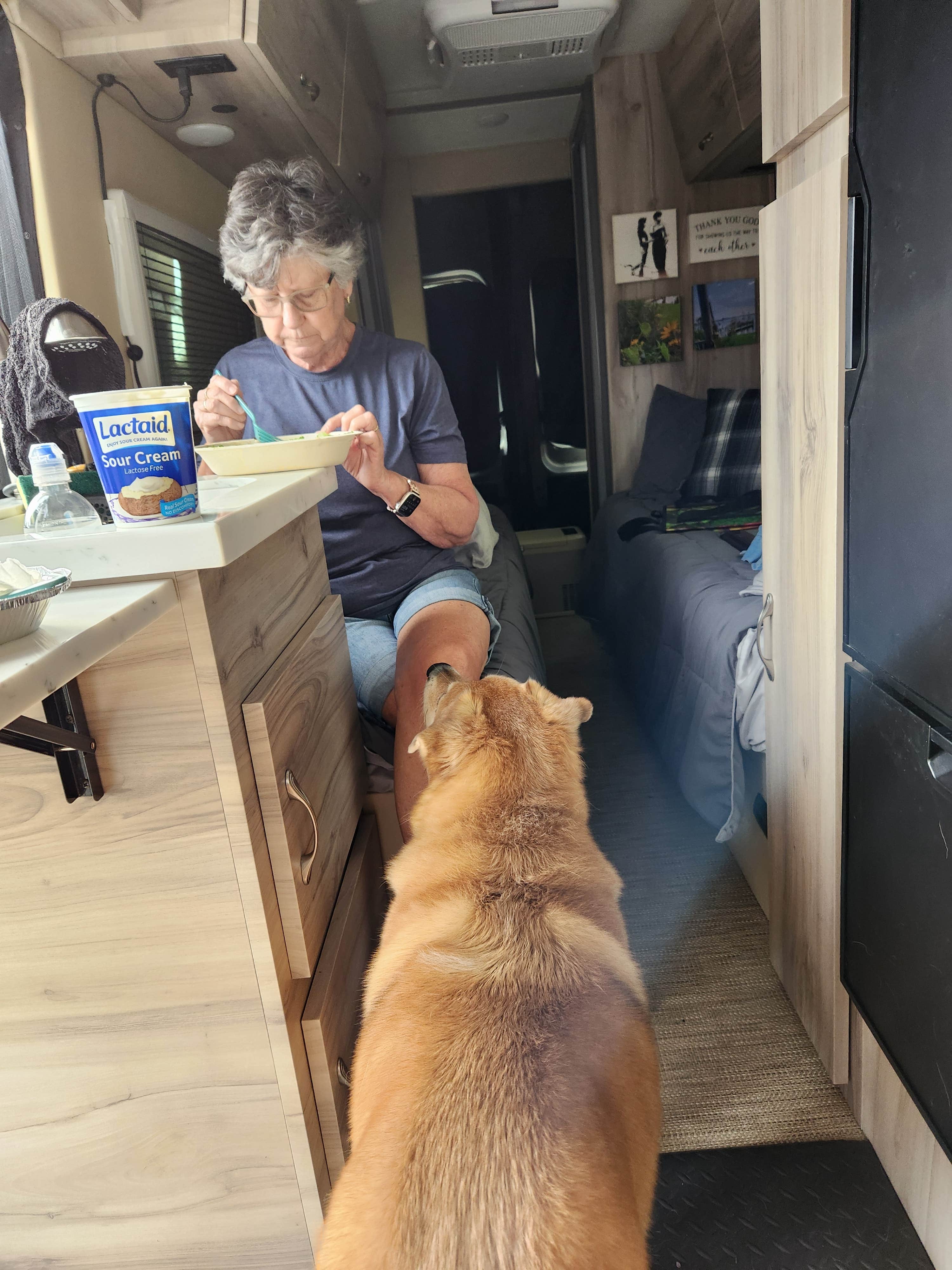 Bruce&Linda A.'s photo of camping with pets at Chipotlé by Outer Dunes™ Brewery near Swansboro, NC