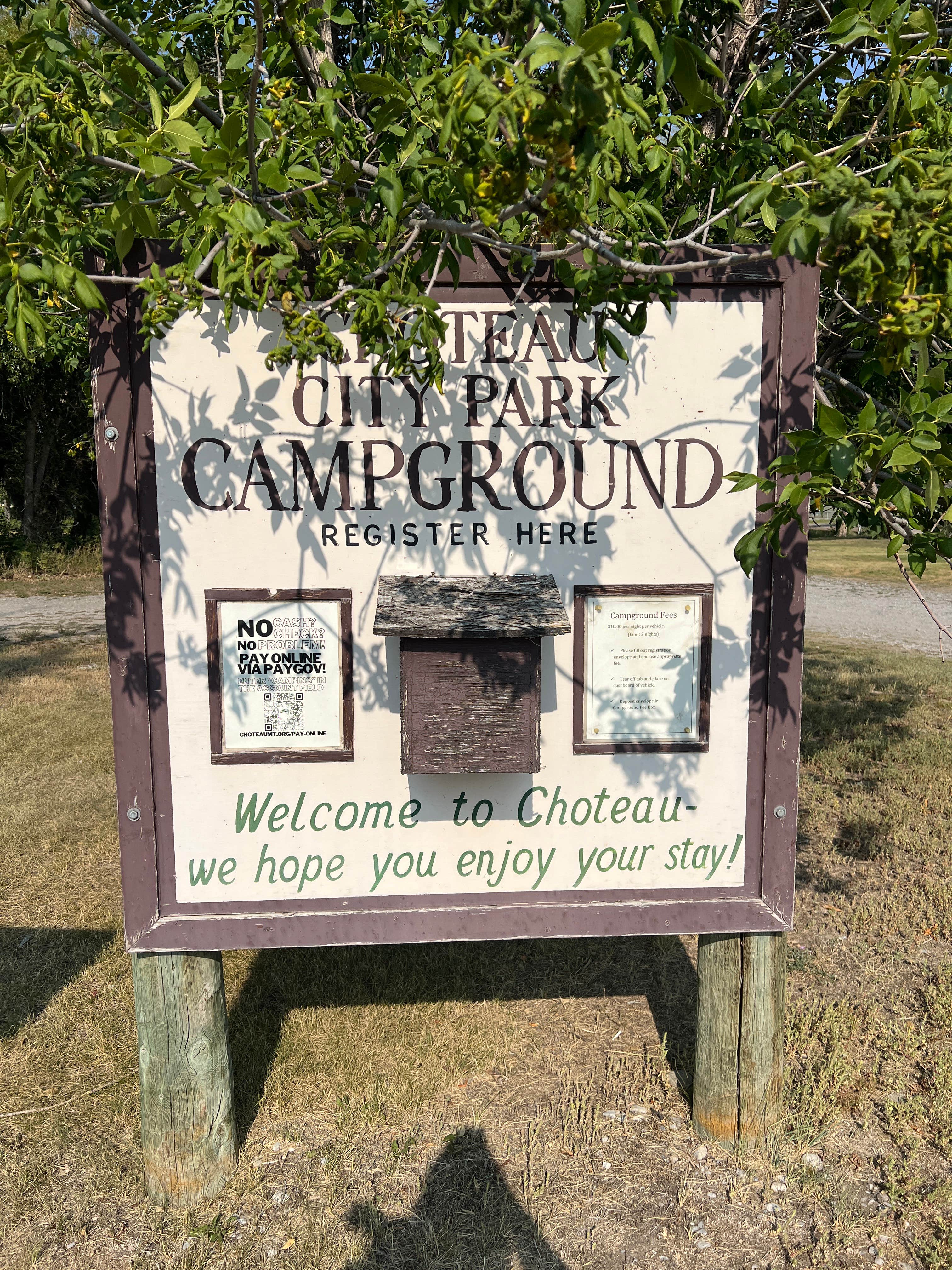 Camper-submitted photo at Choteau City Park near Choteau, MT
