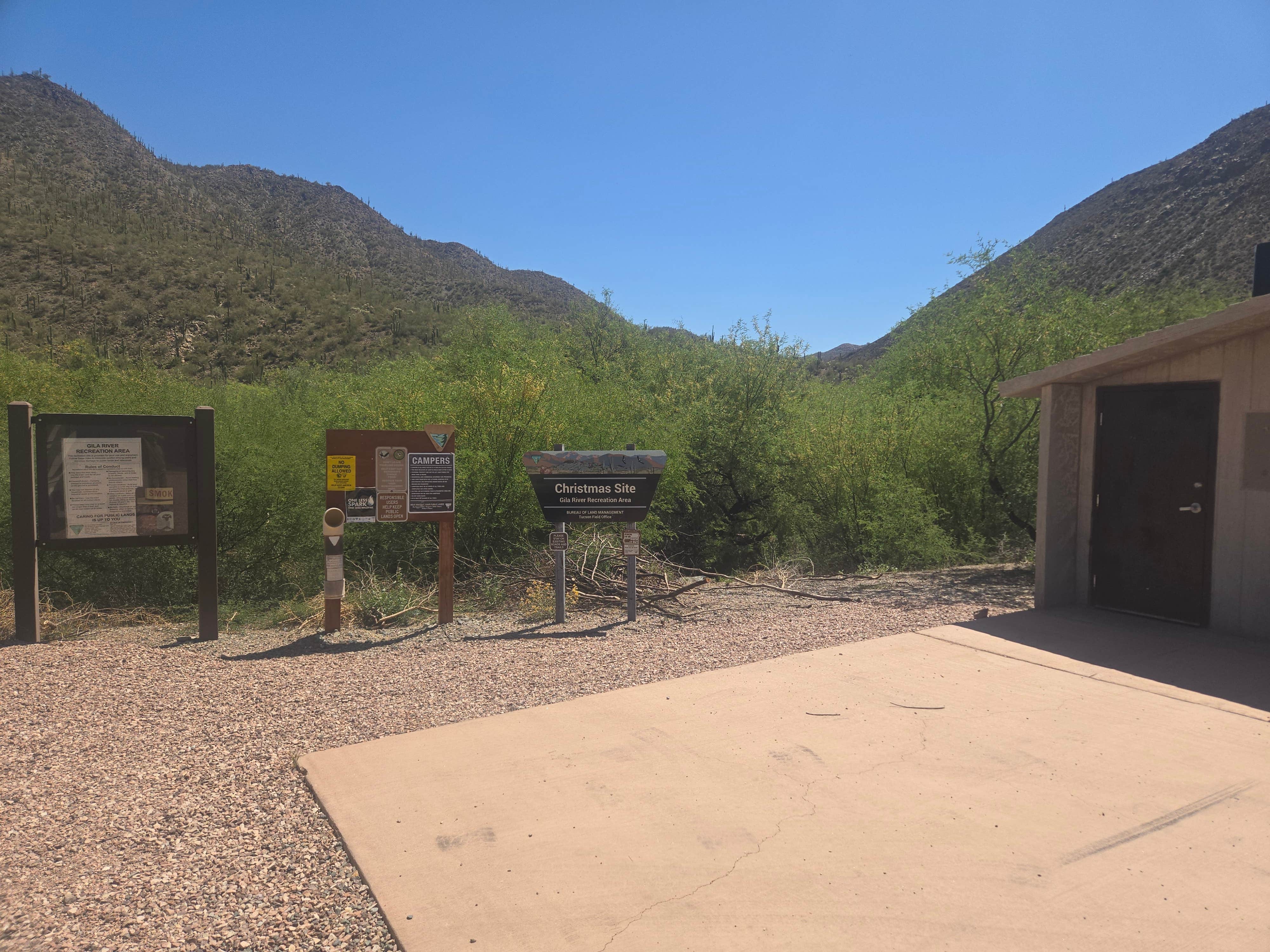 Camper-submitted photo at Christmas - Gila River Recreation Area near Winkelman, AZ