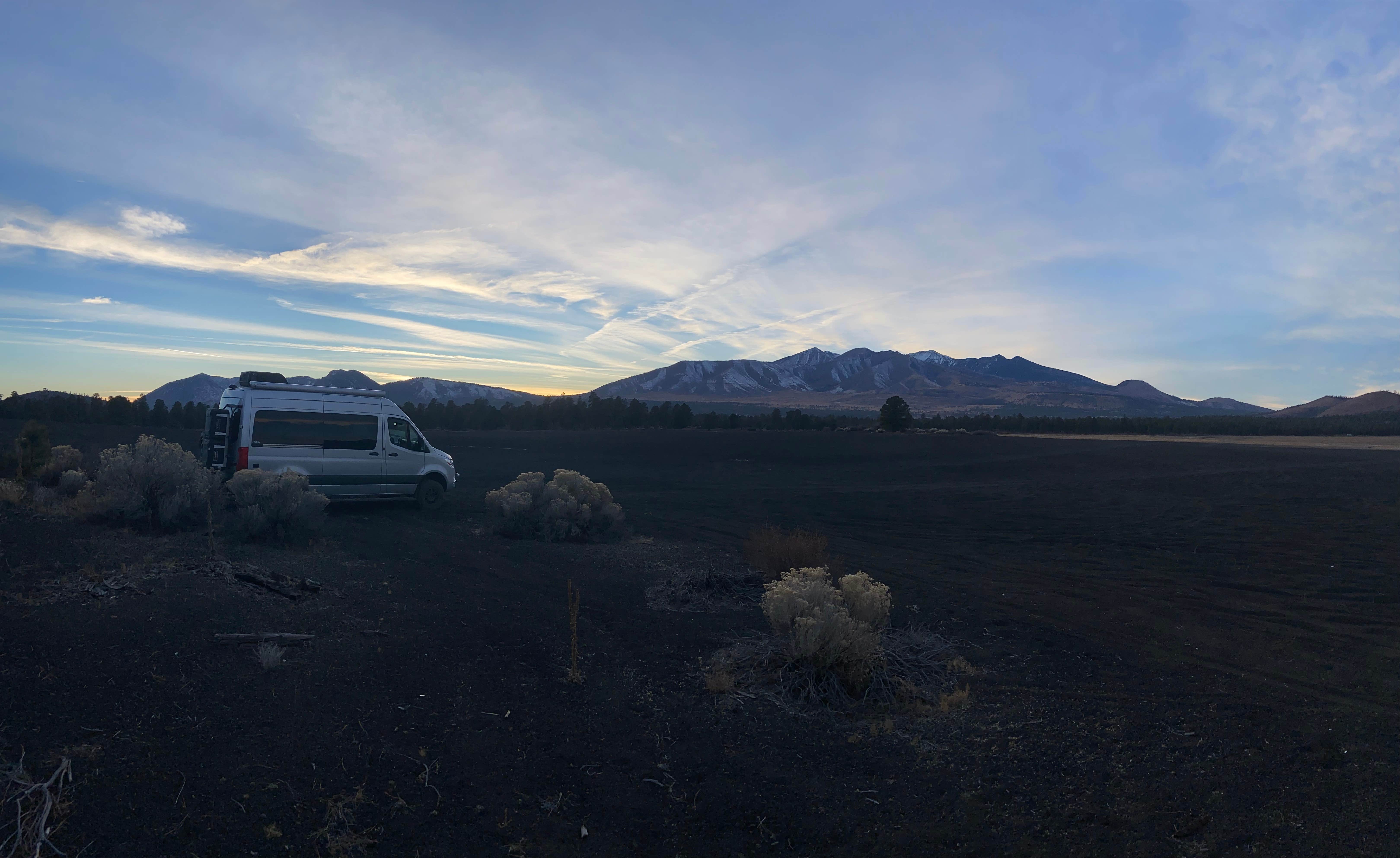 dustin W.'s photo of rv camping at Cinder Hills Off Highway Vehicle Area near Gray Mountain, AZ