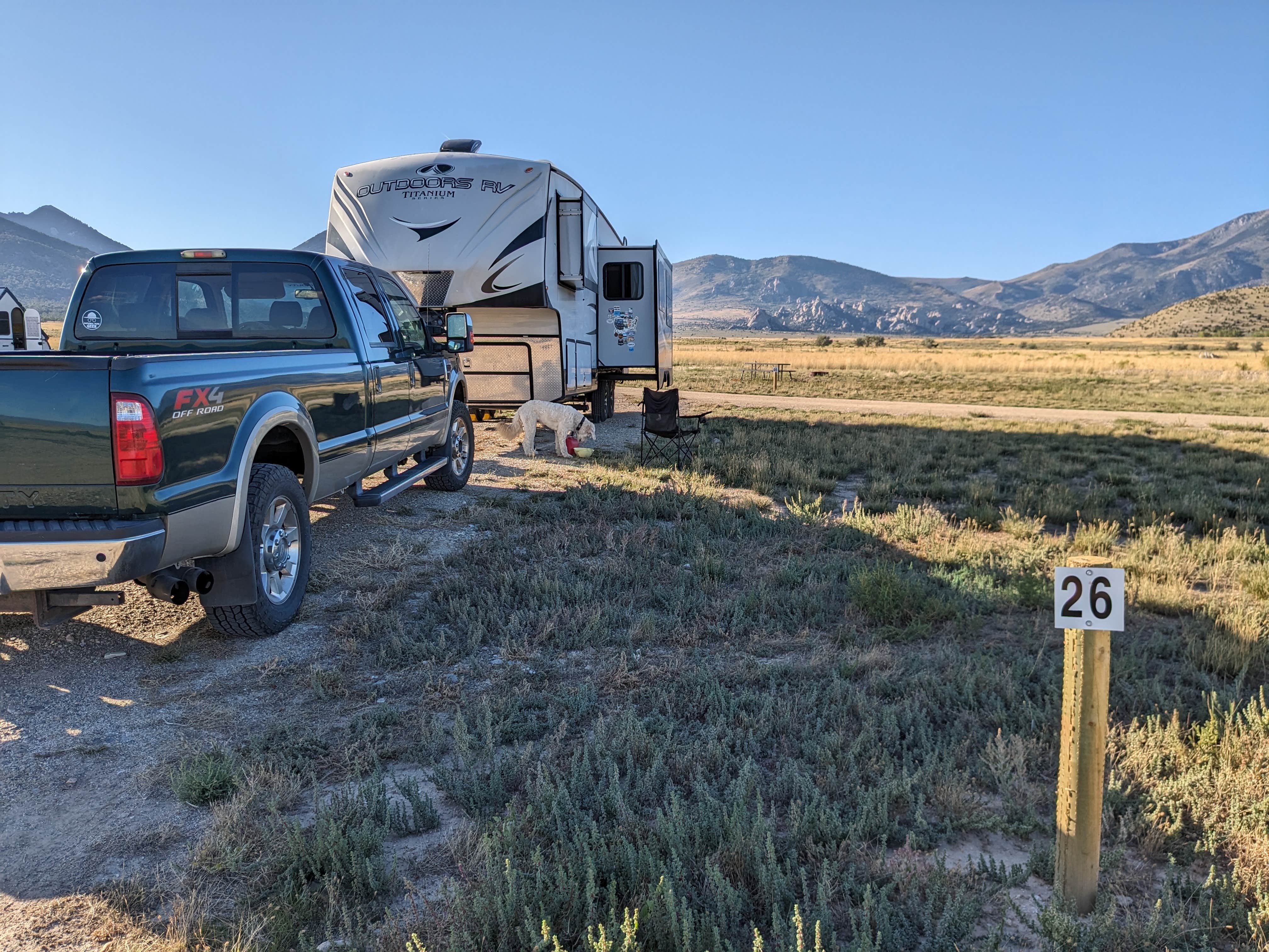 Mitchell F.'s photo of camping with pets at City of Rocks Camp and Climb near City of Rocks National Reserve