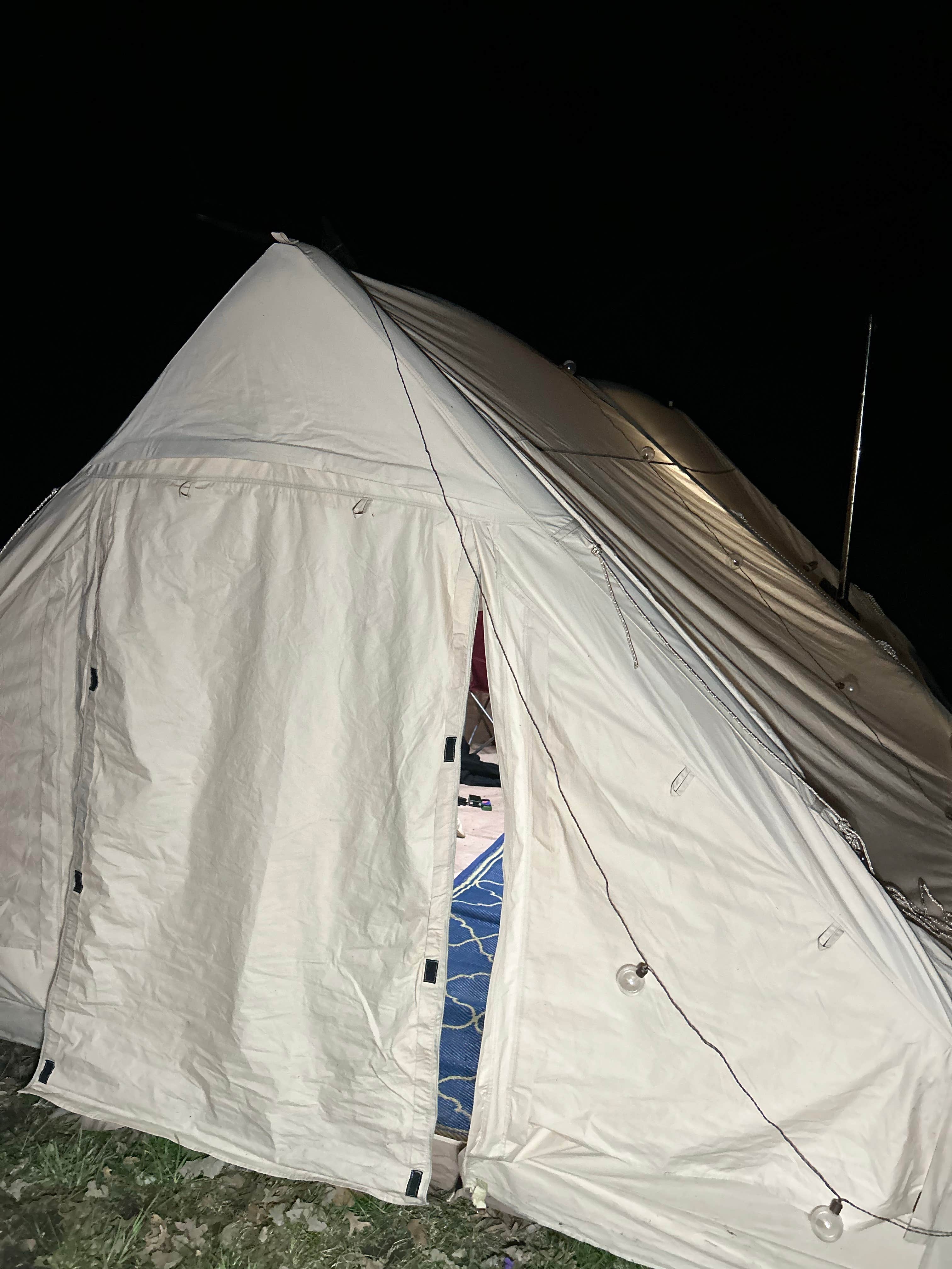 Richard K.'s photo of tent camping at Clark's Run Campground near Mineral, IL