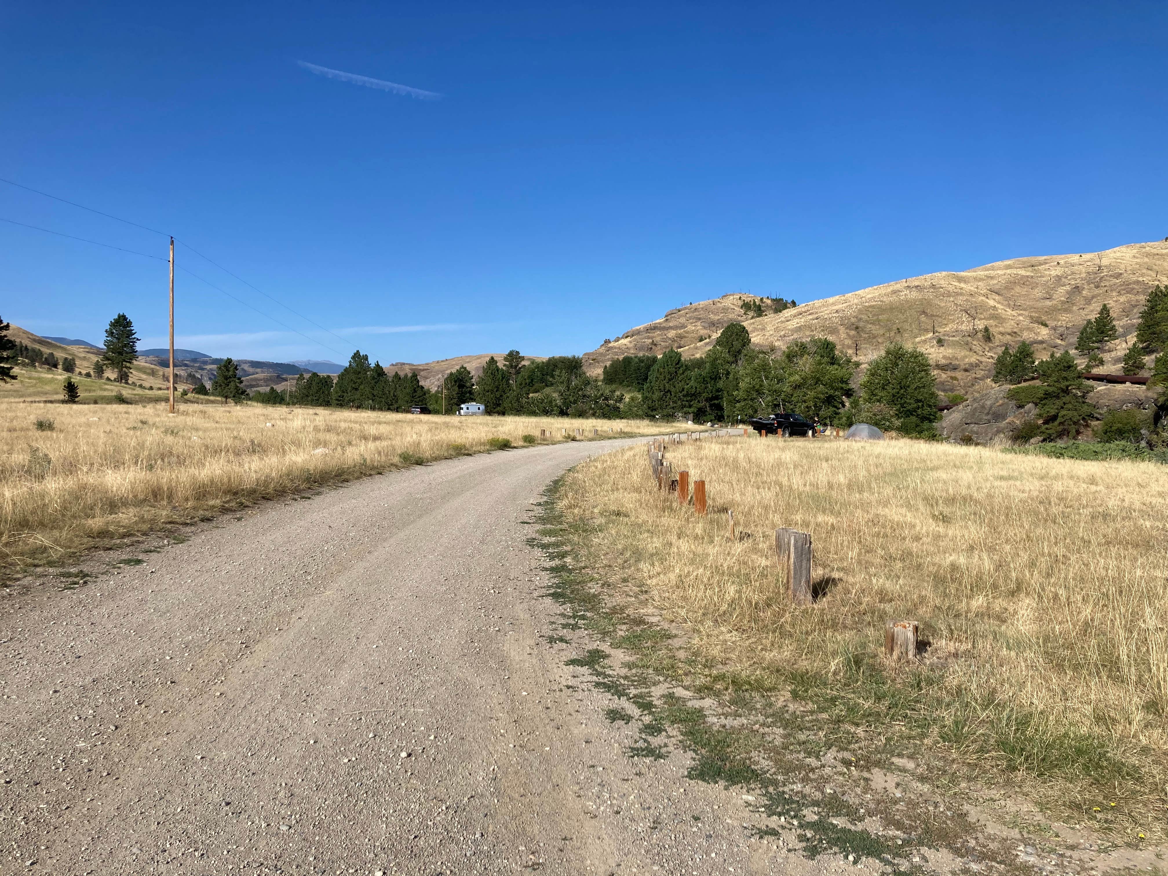 Linda C.'s photo of a dispersed camping area at Cliff Swallow near Livingston, MT