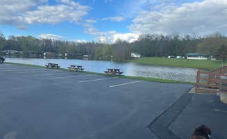 Michi P.'s photo of camping with pets at Colden Lakes Resort near Darien Center, NY