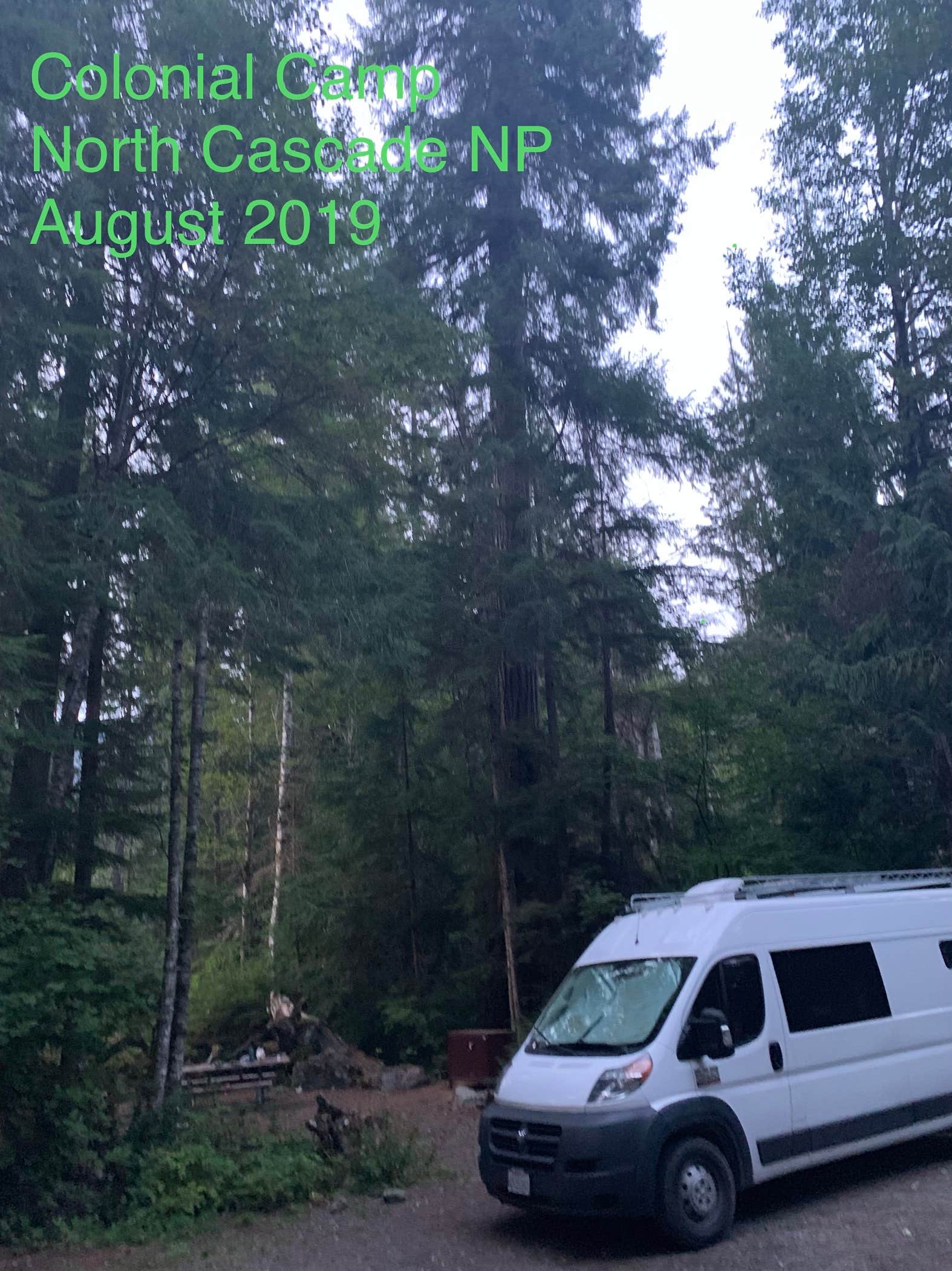 Mimi N.'s photo of rv camping at Colonial Creek North Campground — Ross Lake National Recreation Area near Mazama, WA
