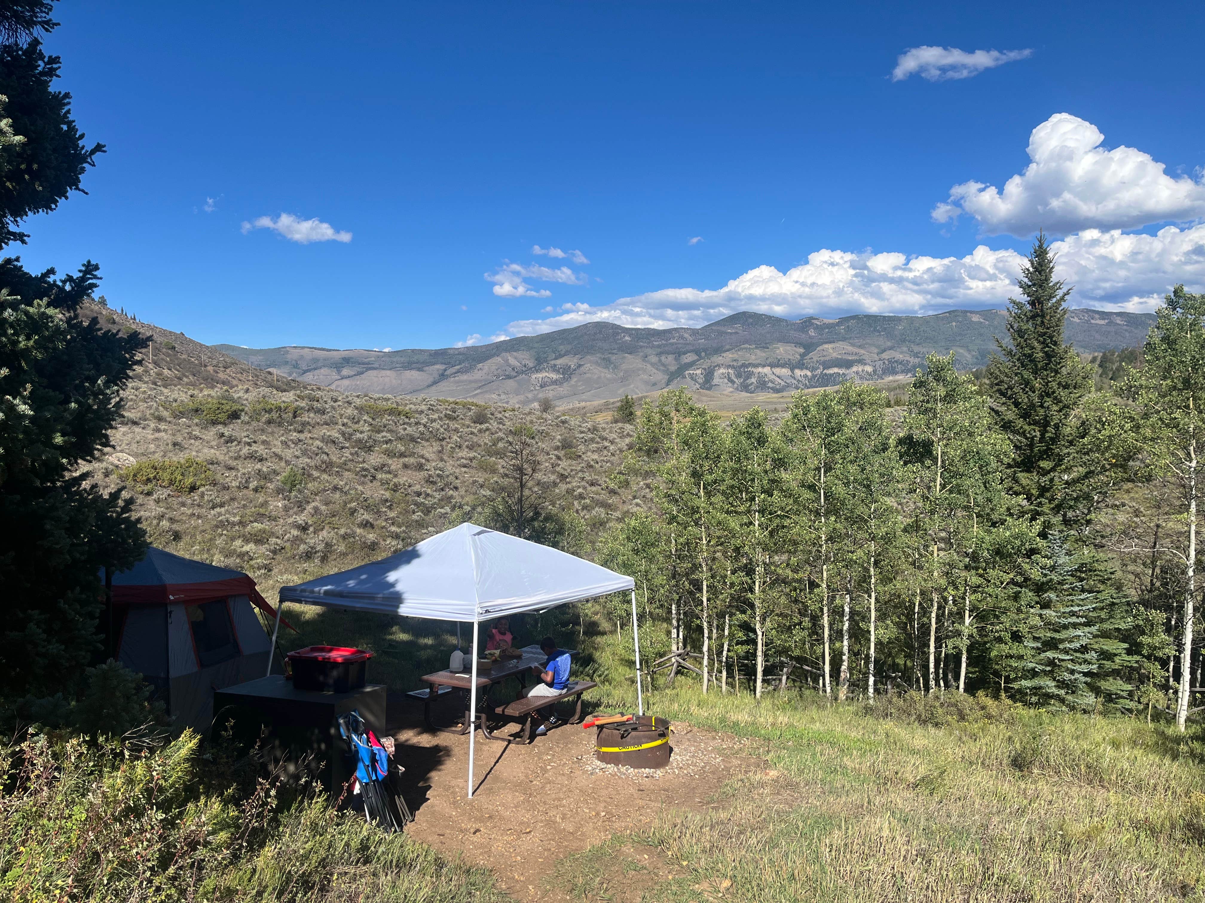Andrew G.'s photo of tent camping at Cataract Creek Campground near Red Cliff, CO