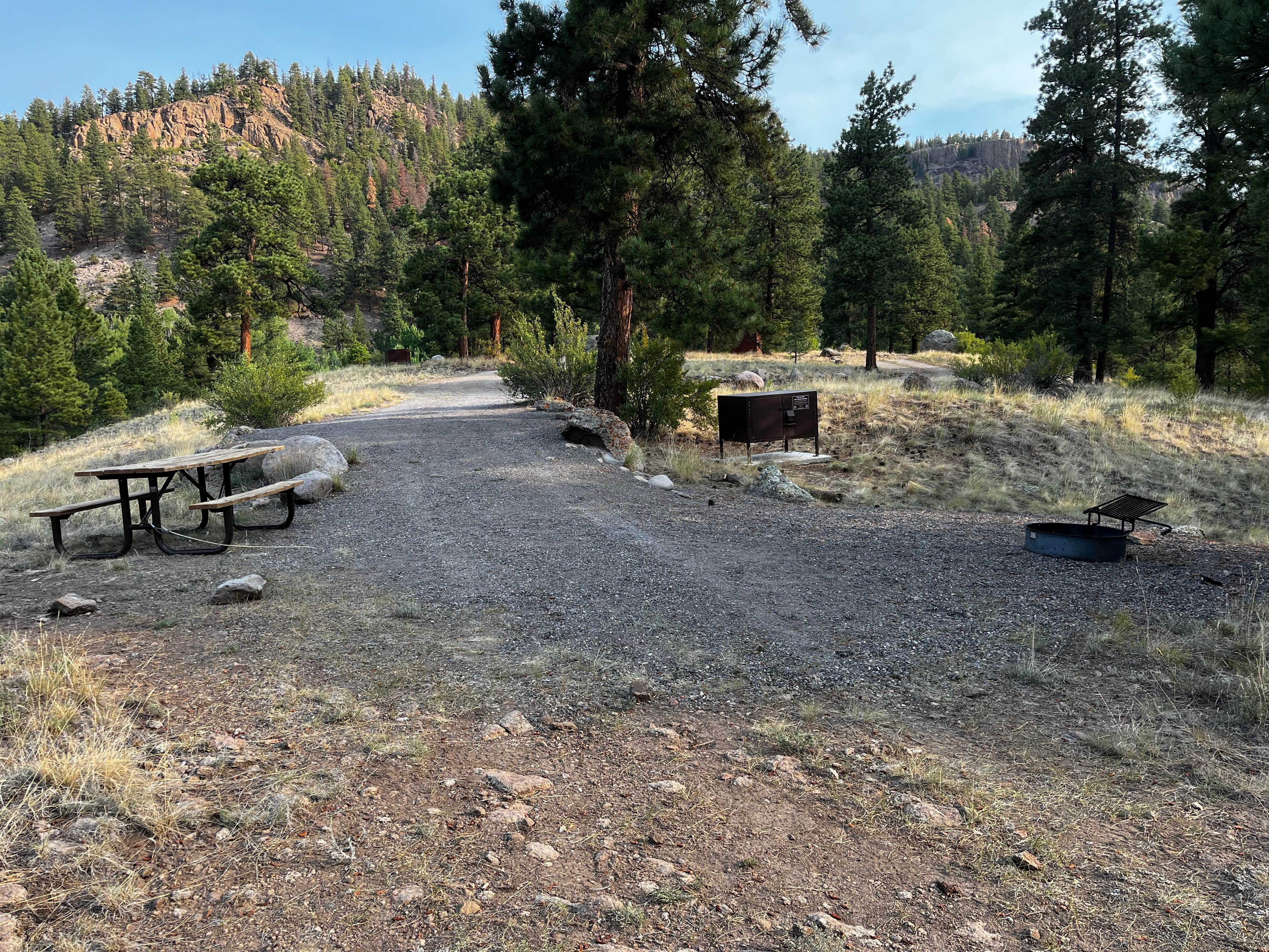 Kathy L.'s photo of camping with pets at Highway Springs Campground near City of Creede, CO