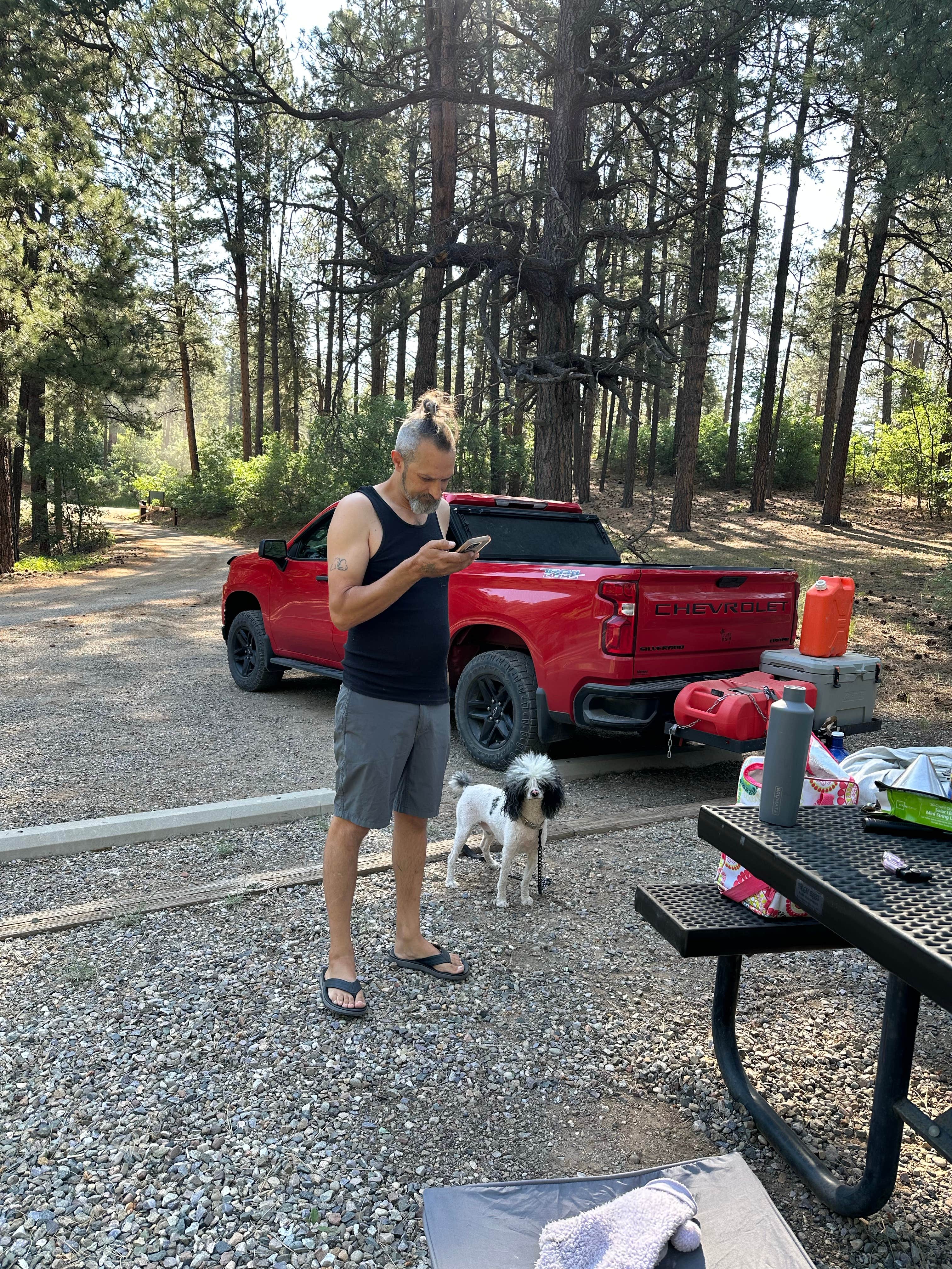 Tabitha M.'s photo of camping with pets at Junction Creek Campground near Durango, CO