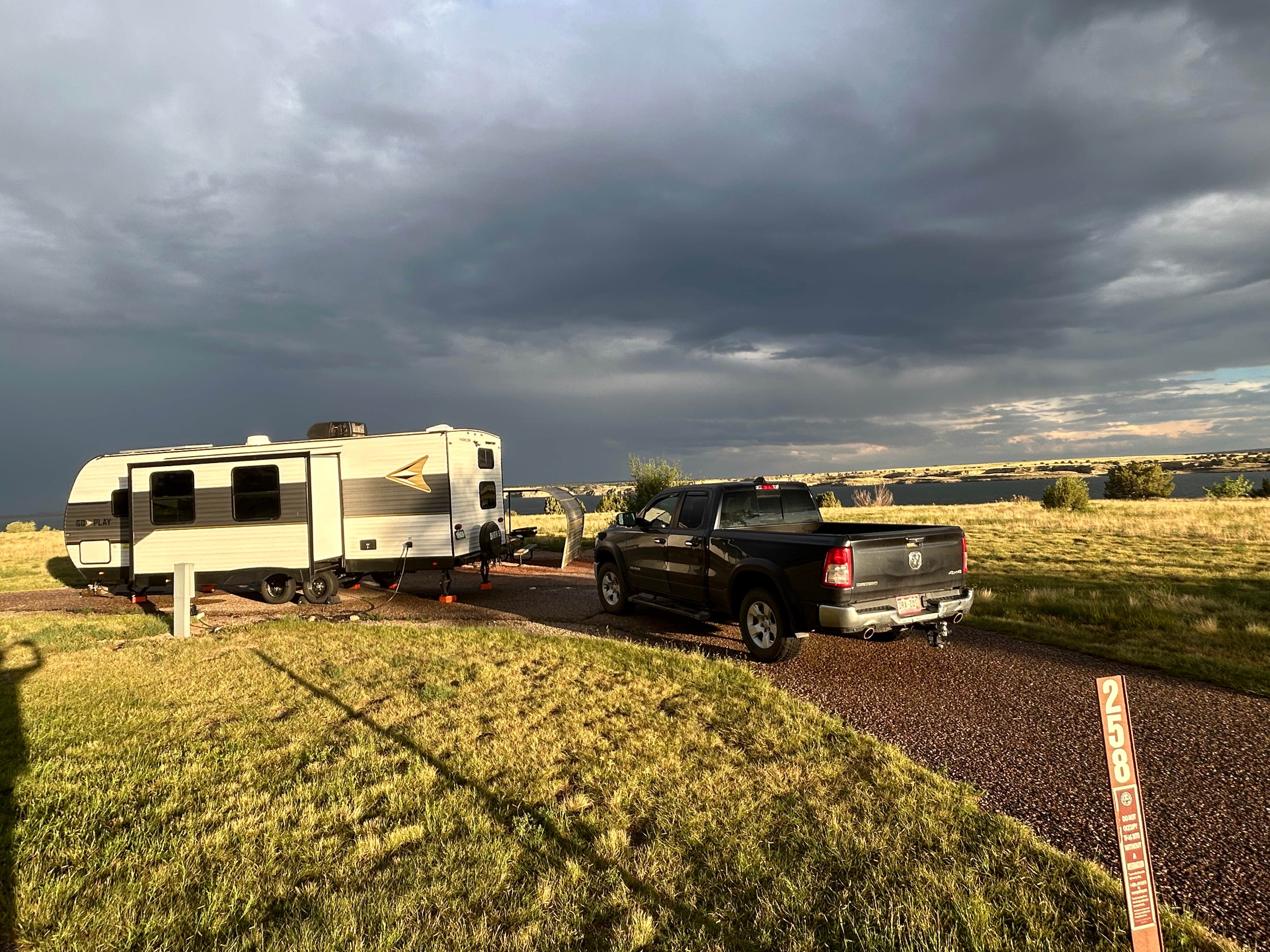 shannon C.'s photo of rv camping at Northern Plains Campground — Lake Pueblo State Park near Rye, CO