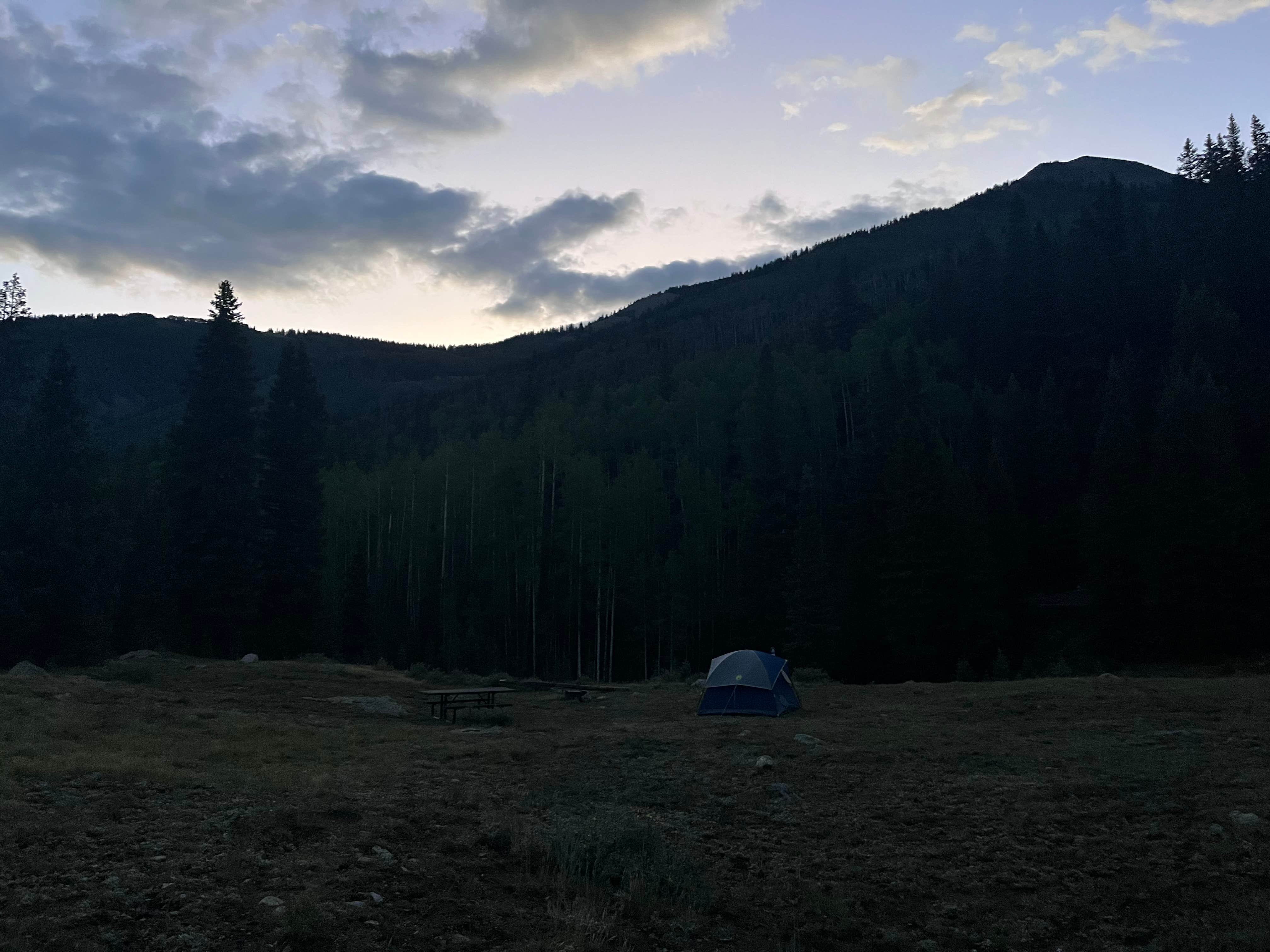 Katerina G.'s photo of a dispersed camping area at Priest Lake Dispersed Camping Area near Rico, CO