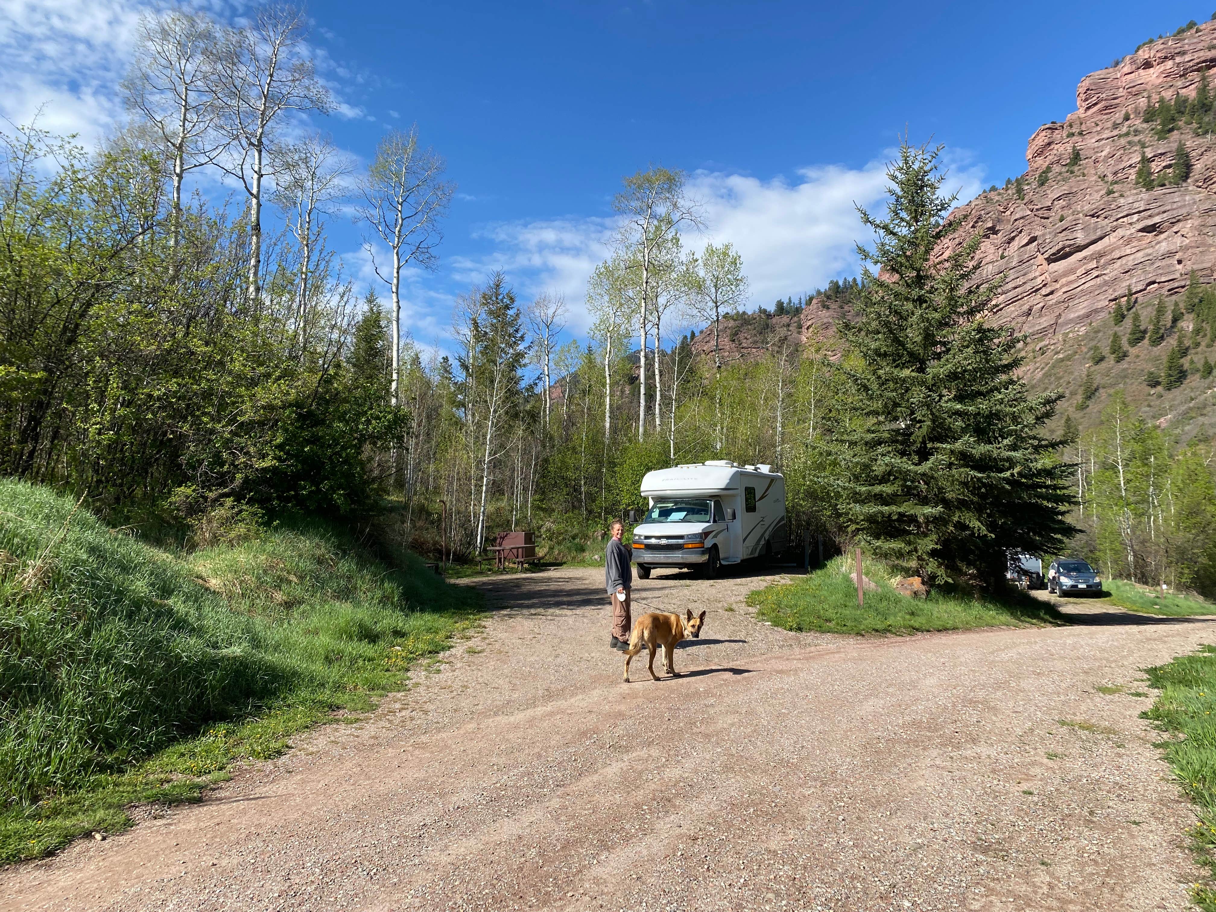micah's photo of camping with pets at Redstone Campground near Aspen, CO