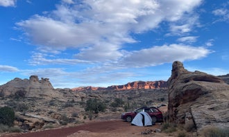 Camping near North Wash - Dispersed Area: Colorado River Hite Bridge, Eggnog, Utah