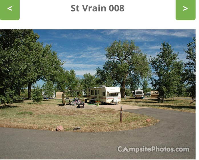 Kim B.'s photo of rv camping at St. Vrain State Park Campground near Henderson, CO