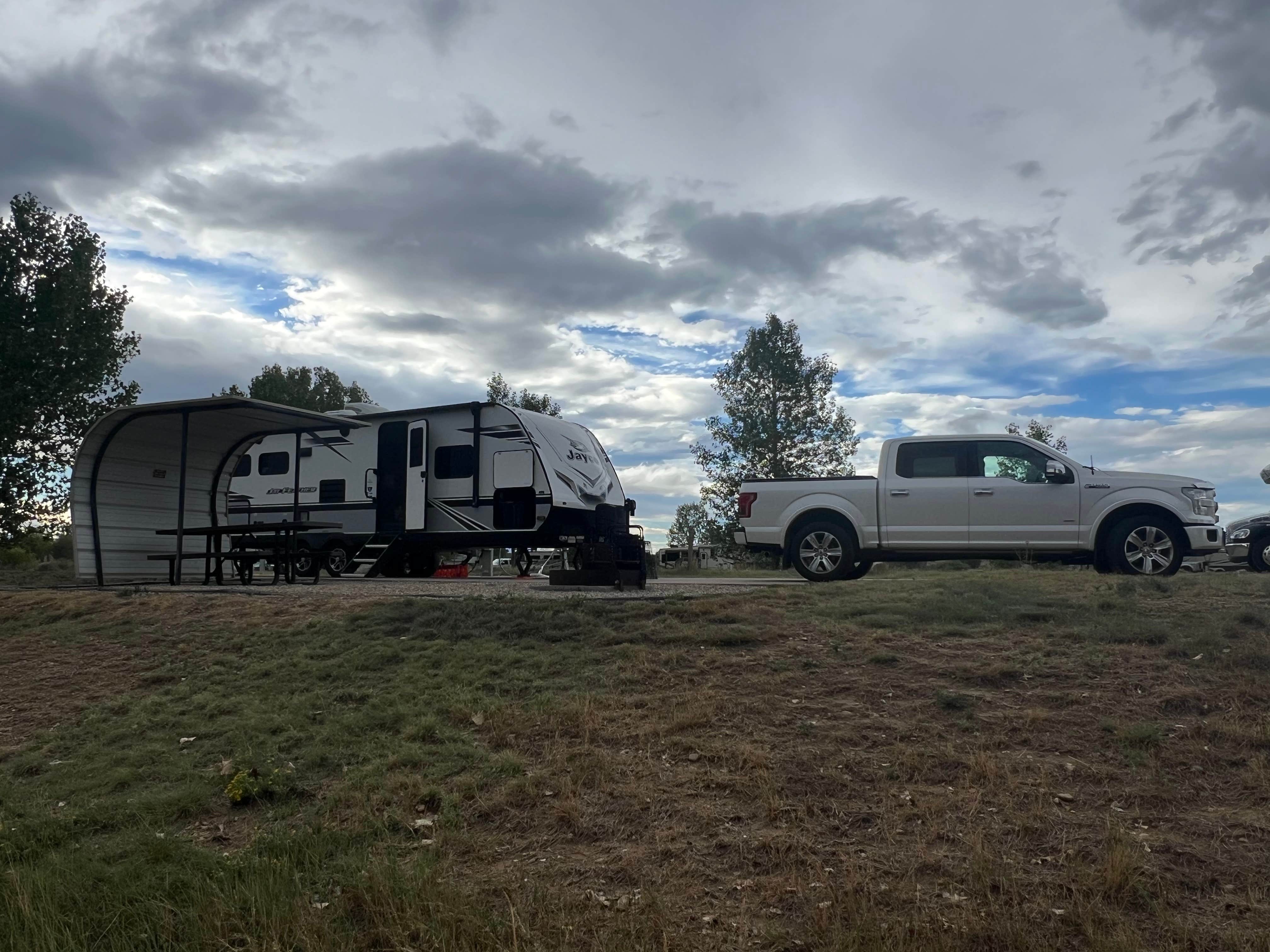 Deb M.'s photo of rv camping at St. Vrain State Park Campground near Keenesburg, CO