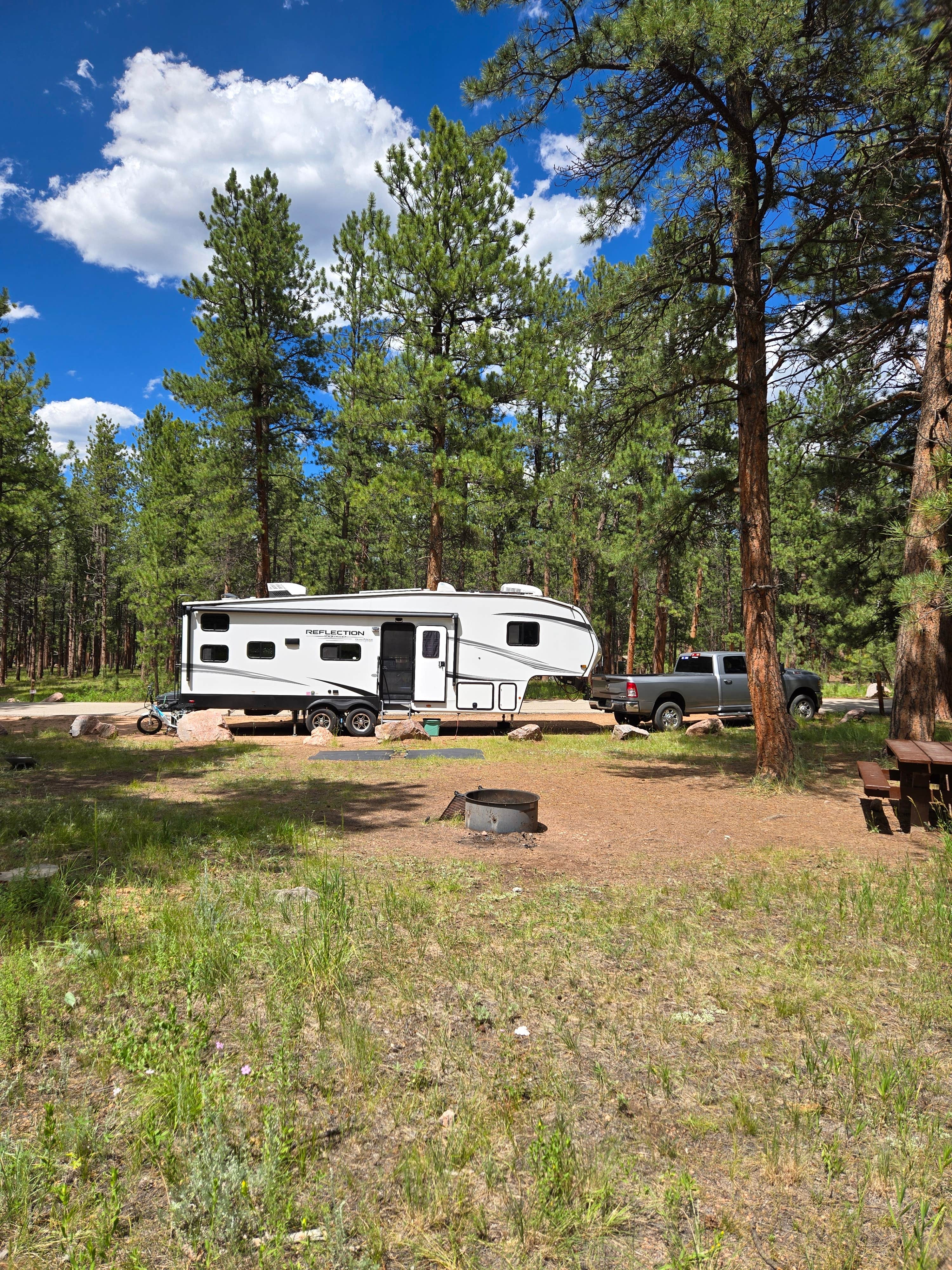 John's photo of camping with pets at South Meadows Campground near Green Mountain Falls, CO