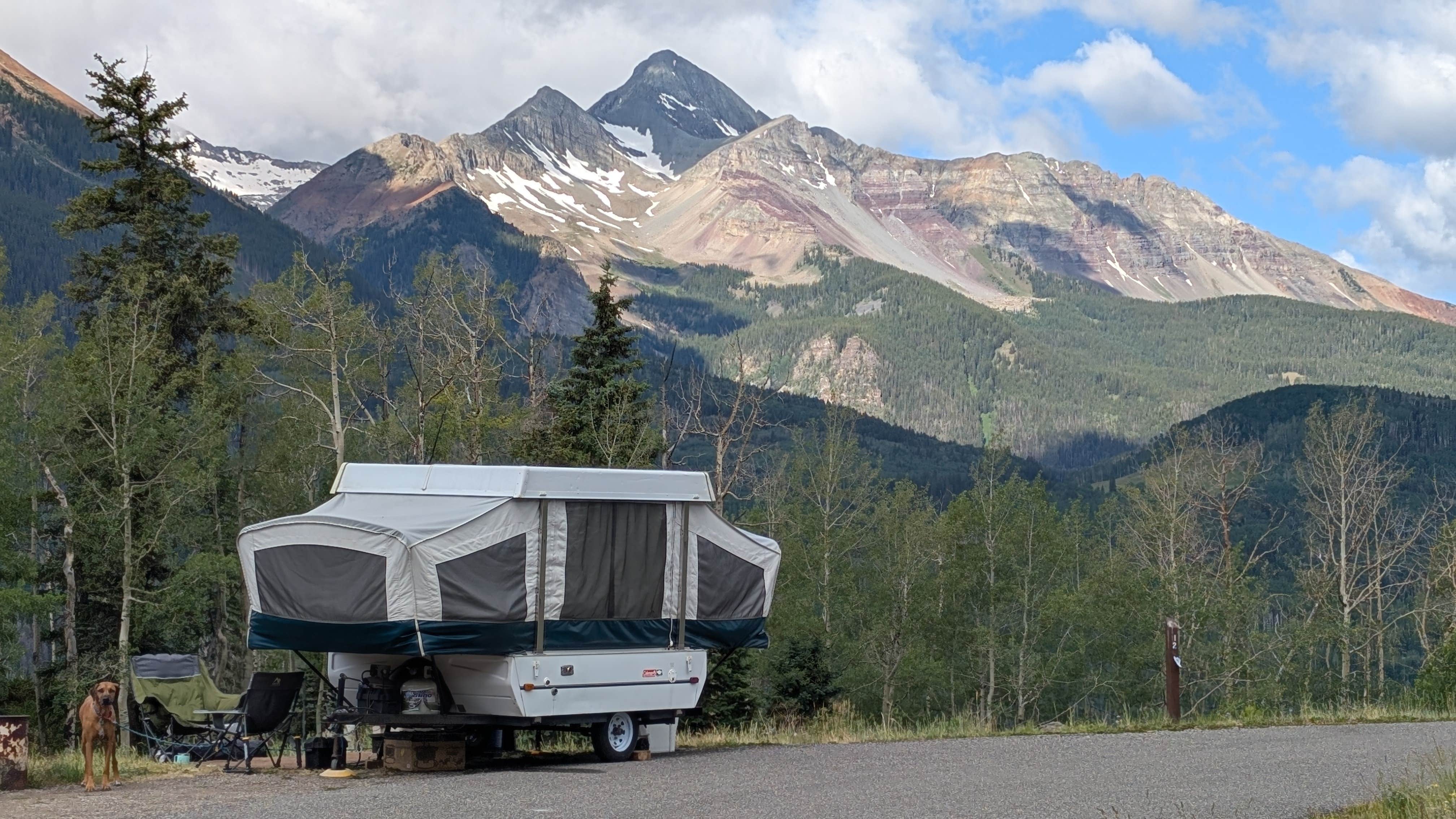 Barbara M.'s photo of camping with pets at Sunshine Campground near Rico, CO