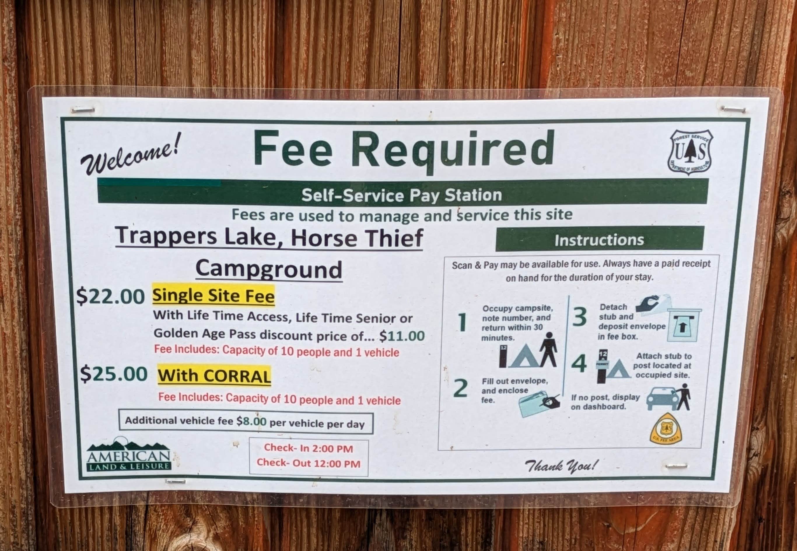 Camper submitted image from Trappers Lake Horse Thief Equestrian Campground - 3
