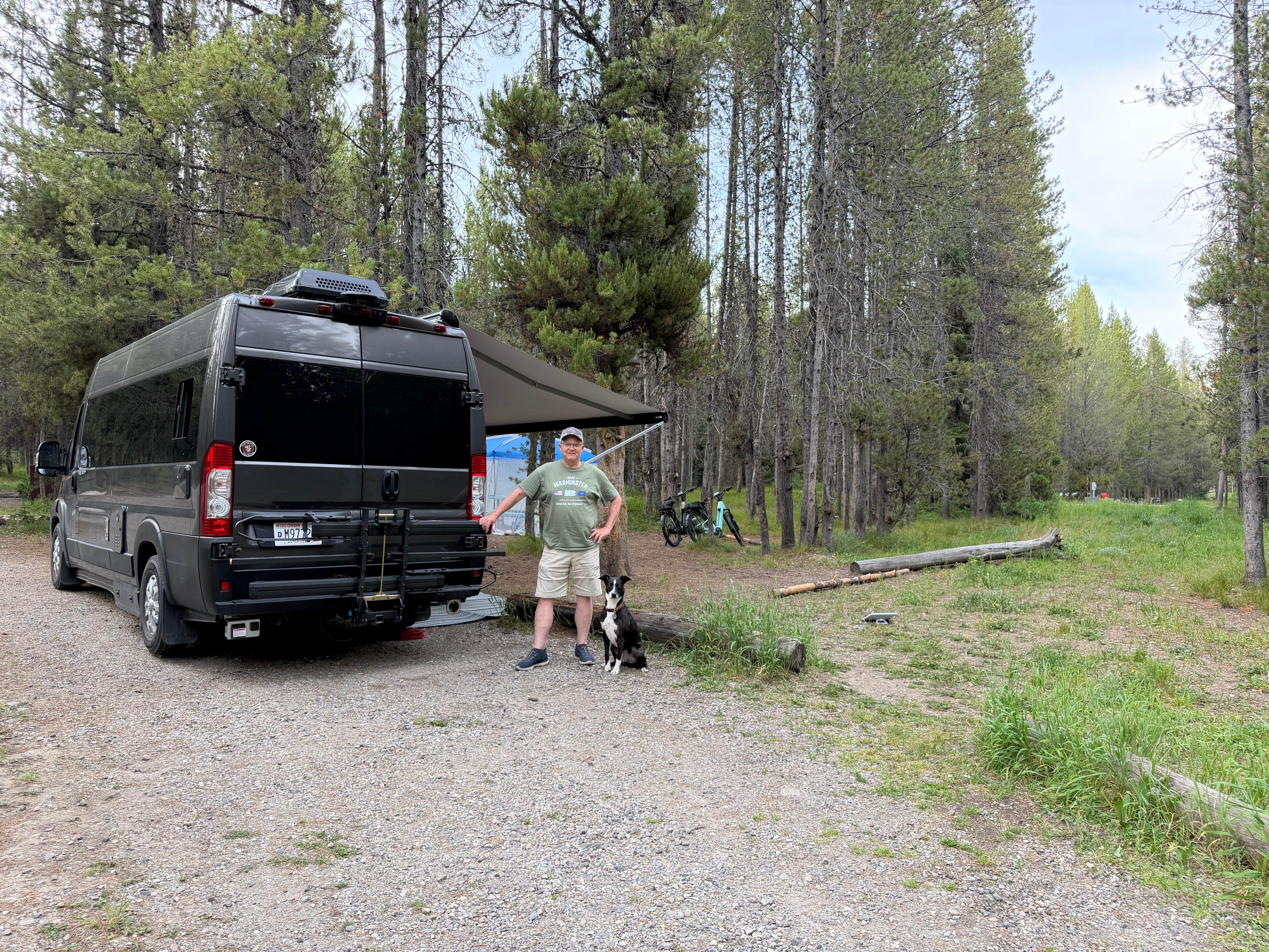 christy S.'s photo of camping with pets at Colter Bay RV Park at Colter Bay Village — Grand Teton National Park near Driggs, ID