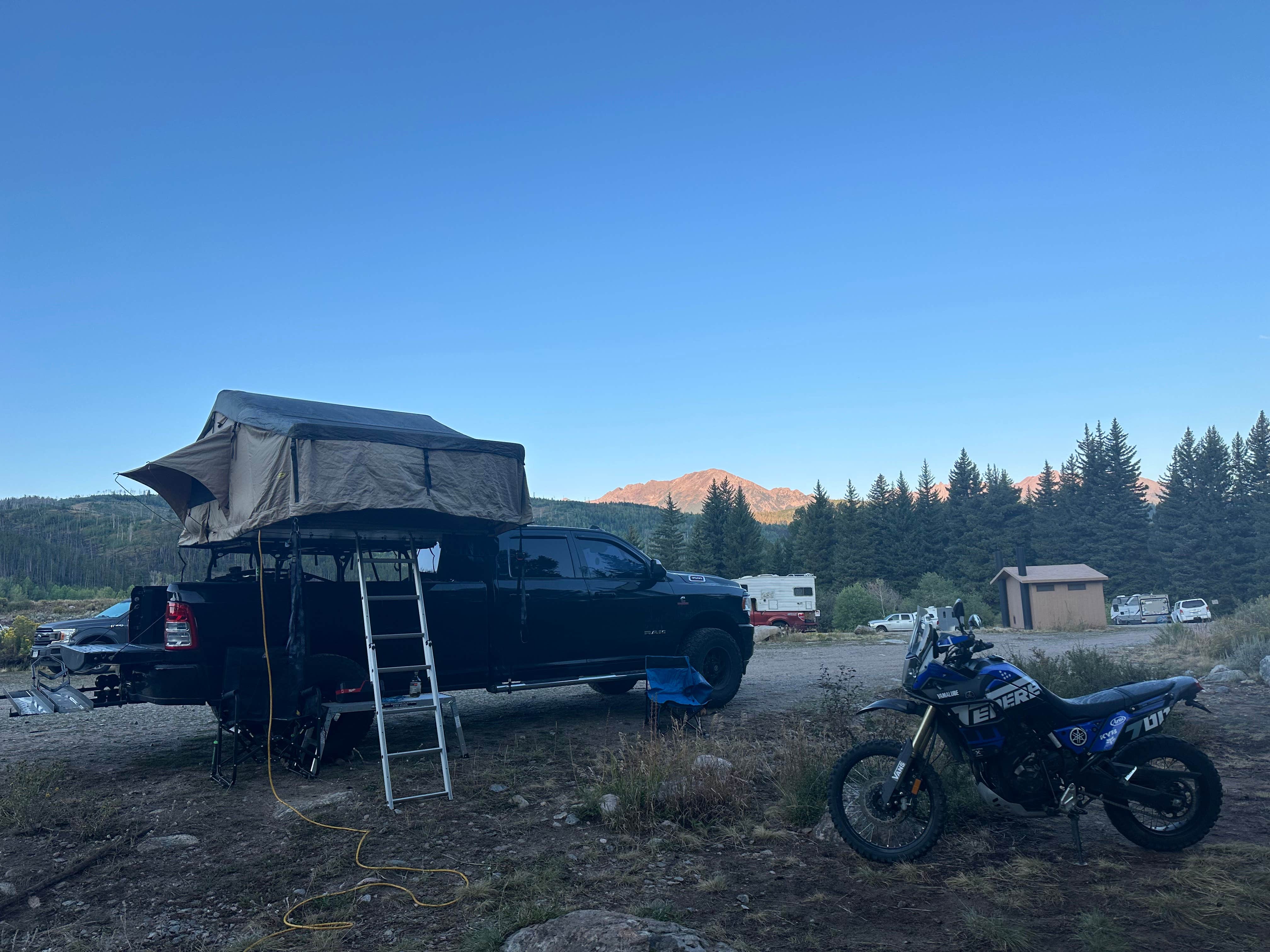 Pamela M.'s photo of a dispersed camping area at Columbine Landing Recreation Site near Heeney, CO