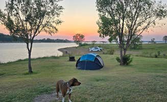 Steve's photo of camping with pets at Coneflower Otoe Area Campground — Wilson State Park near Minneapolis, KS