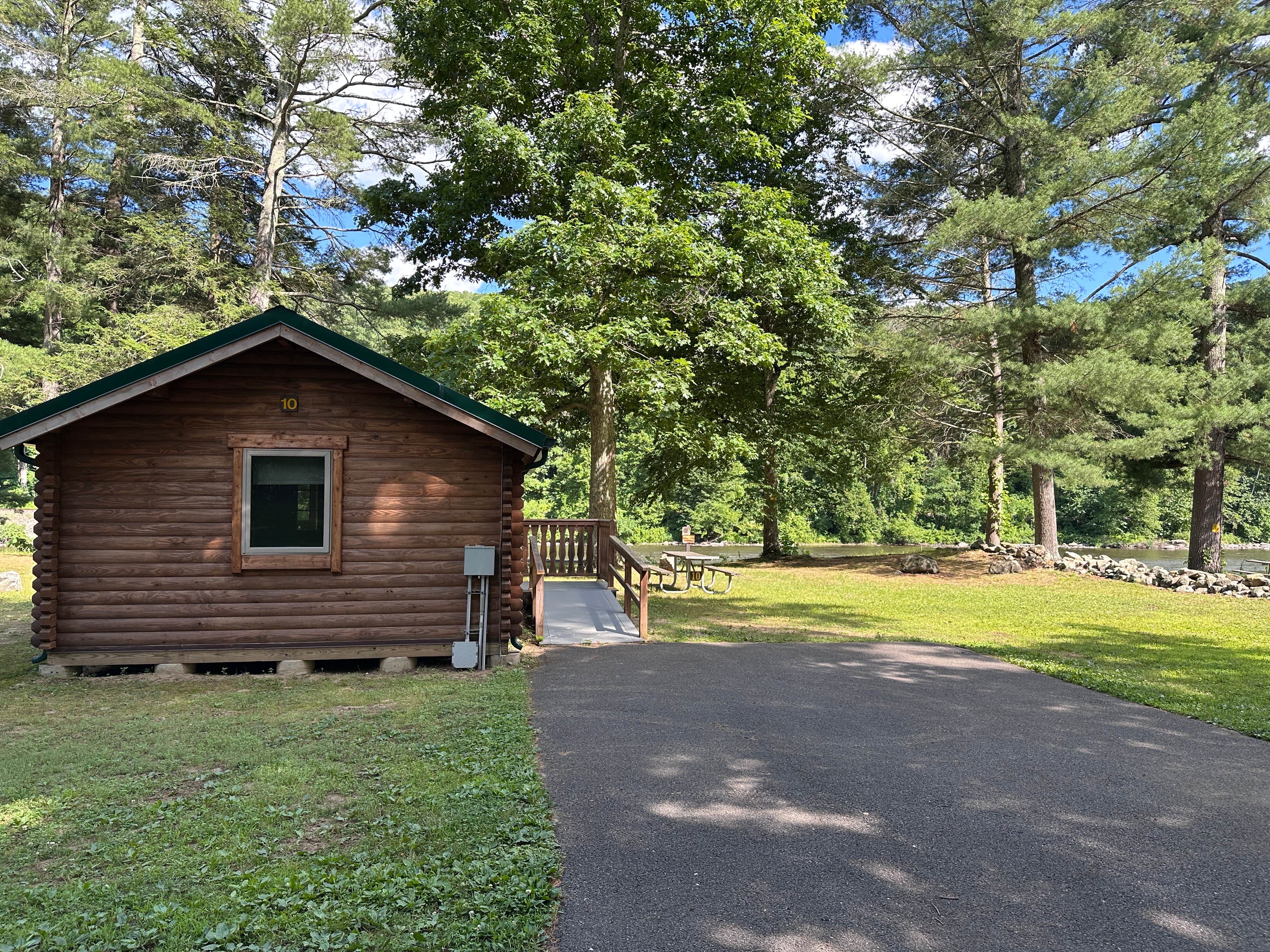 Dwight F.'s photo of a cabin at Housatonic Meadows State Park Campground near Northfield Brook Lake