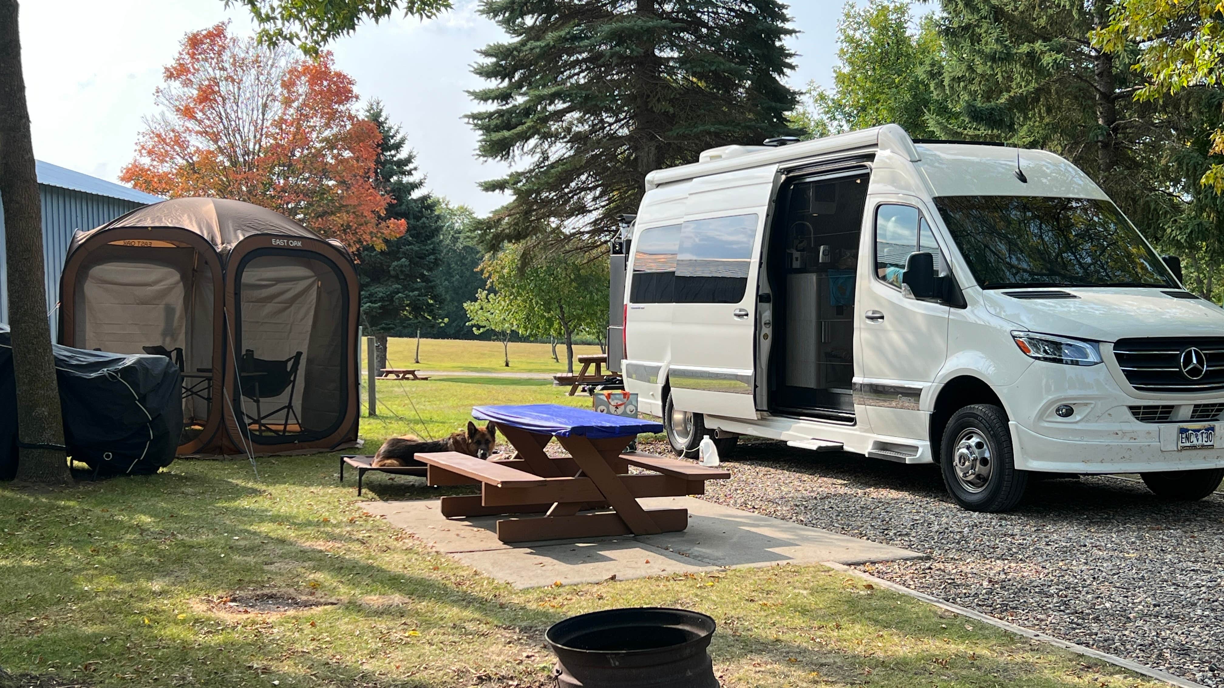 Joshua G.'s photo of camping with pets at Country Campground near Glyndon, MN