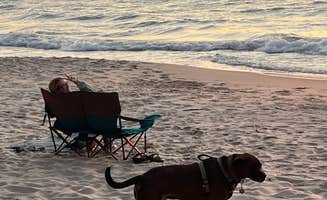 Jessica D.'s photo of camping with pets at Covert Park Beach & Campground near St. Joseph, MI