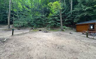 Jessica D.'s photo of glamping accommodations at Covert Park Beach & Campground near South Haven, MI
