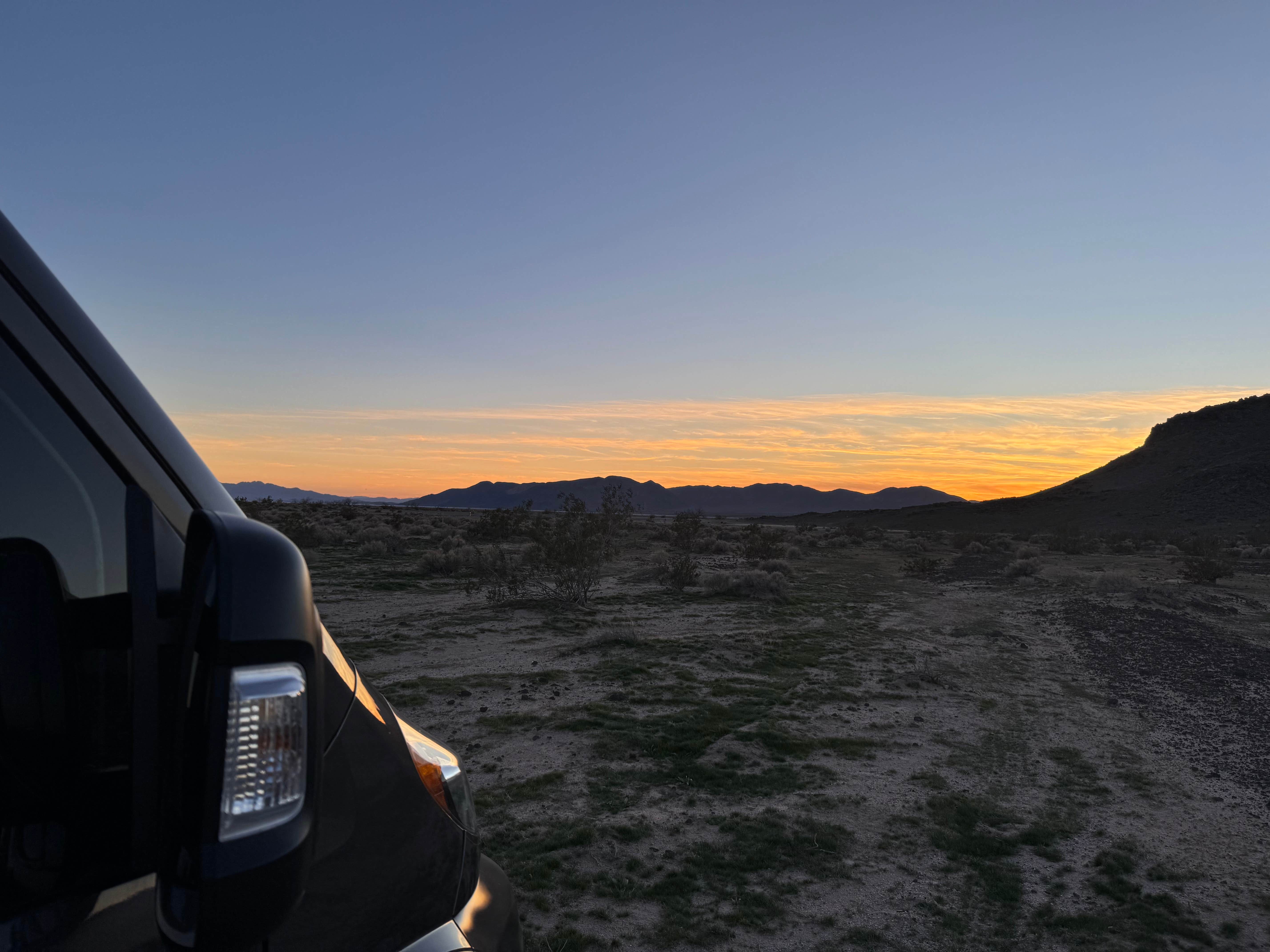 Camper-submitted photo at Cowhole Mountain Basecamp near Baker, CA