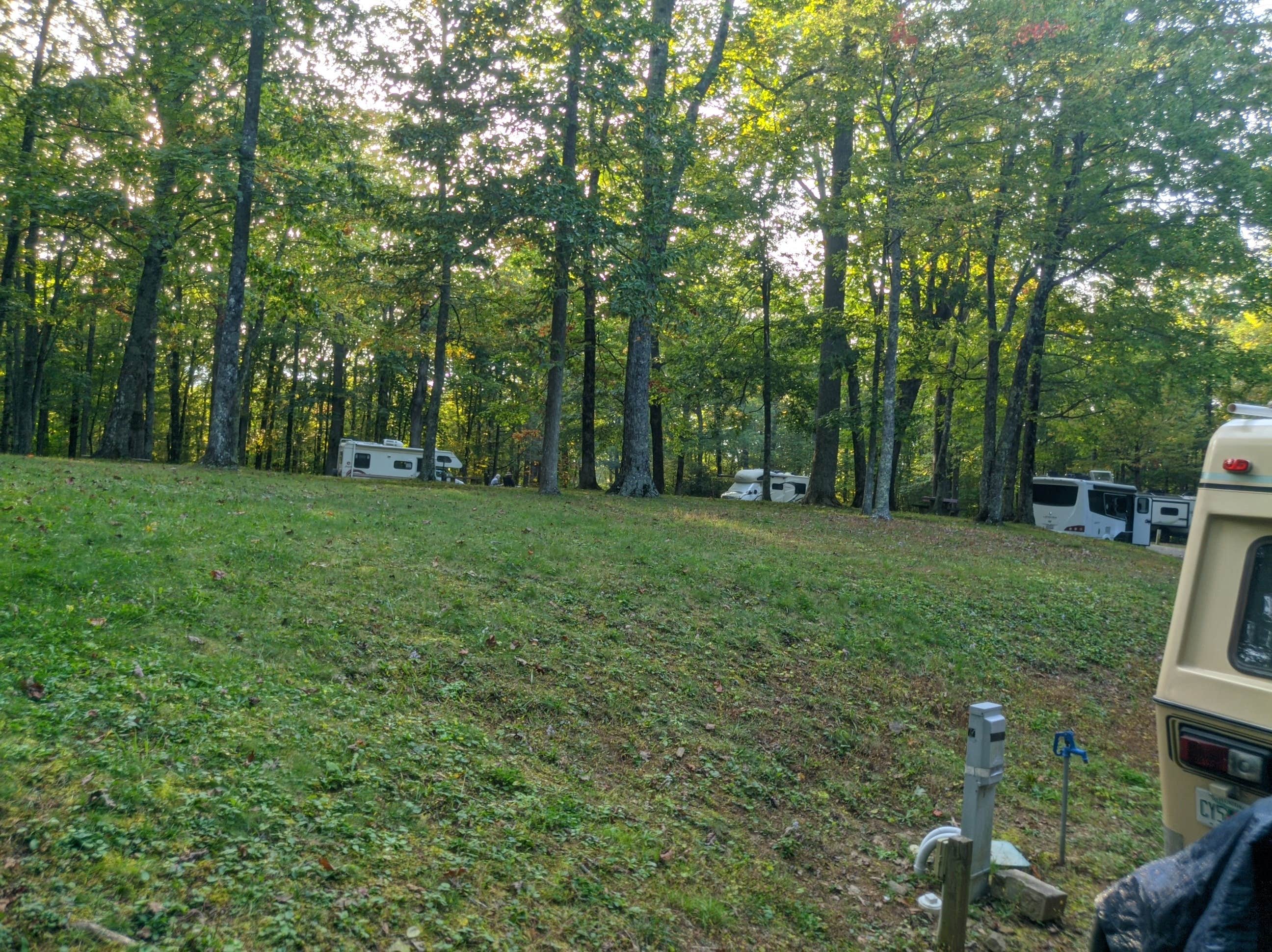 tyrone T.'s photo of rv camping at Crabtree Falls Campground — Blue Ridge Parkway near Seven Devils, NC