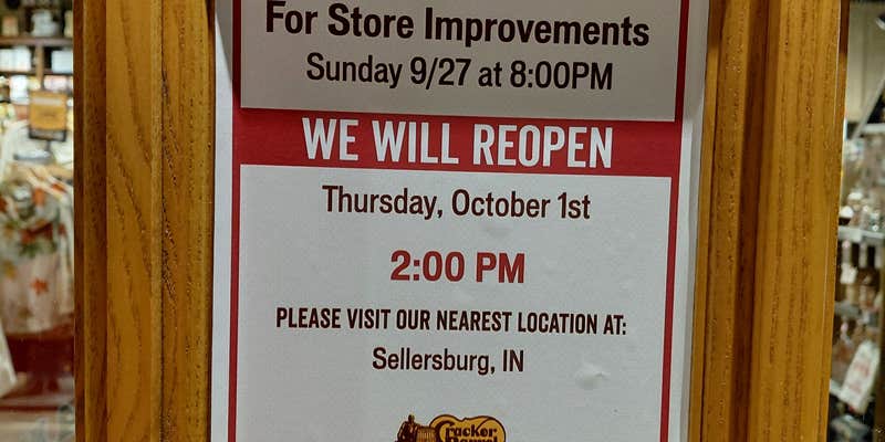 Camper submitted image from Cracker Barrel — Corydon