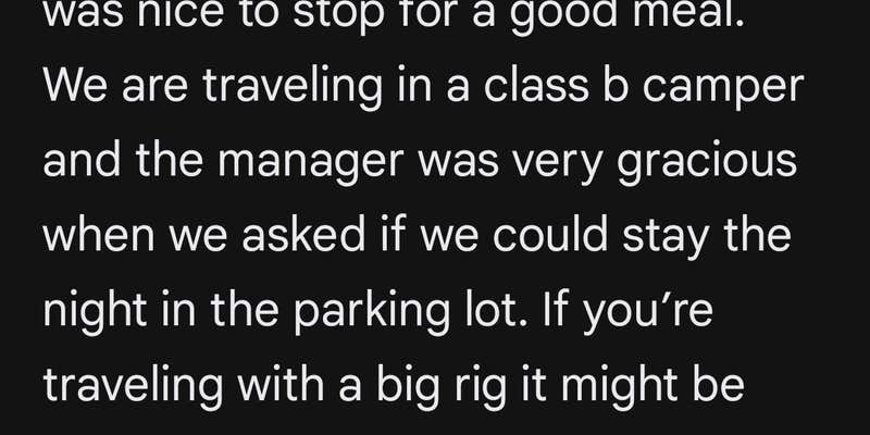 Camper submitted image from Cracker Barrel — Johnson City