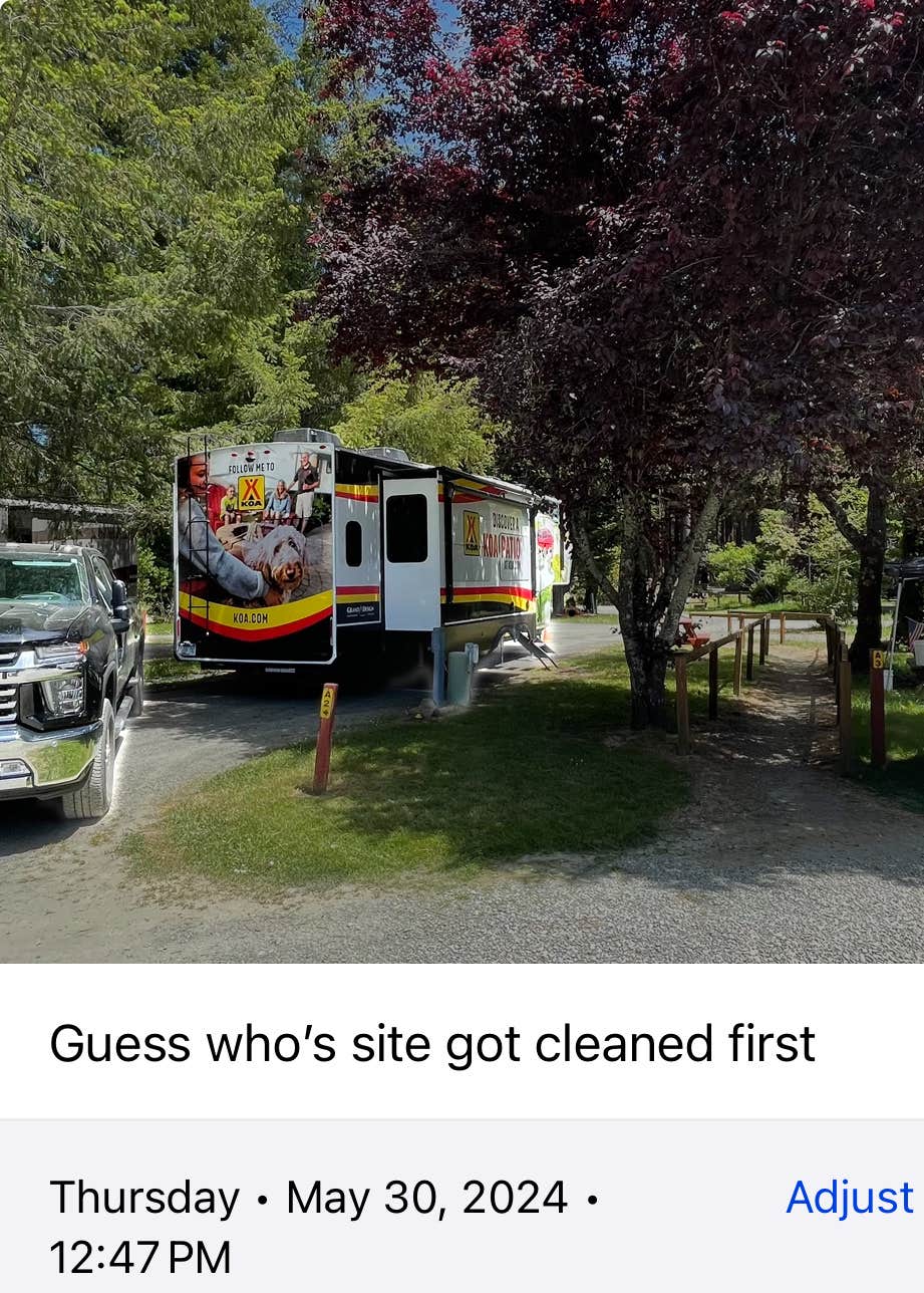Jim C.'s photo of camping with pets at Crescent City/Redwoods KOA near Brookings, OR