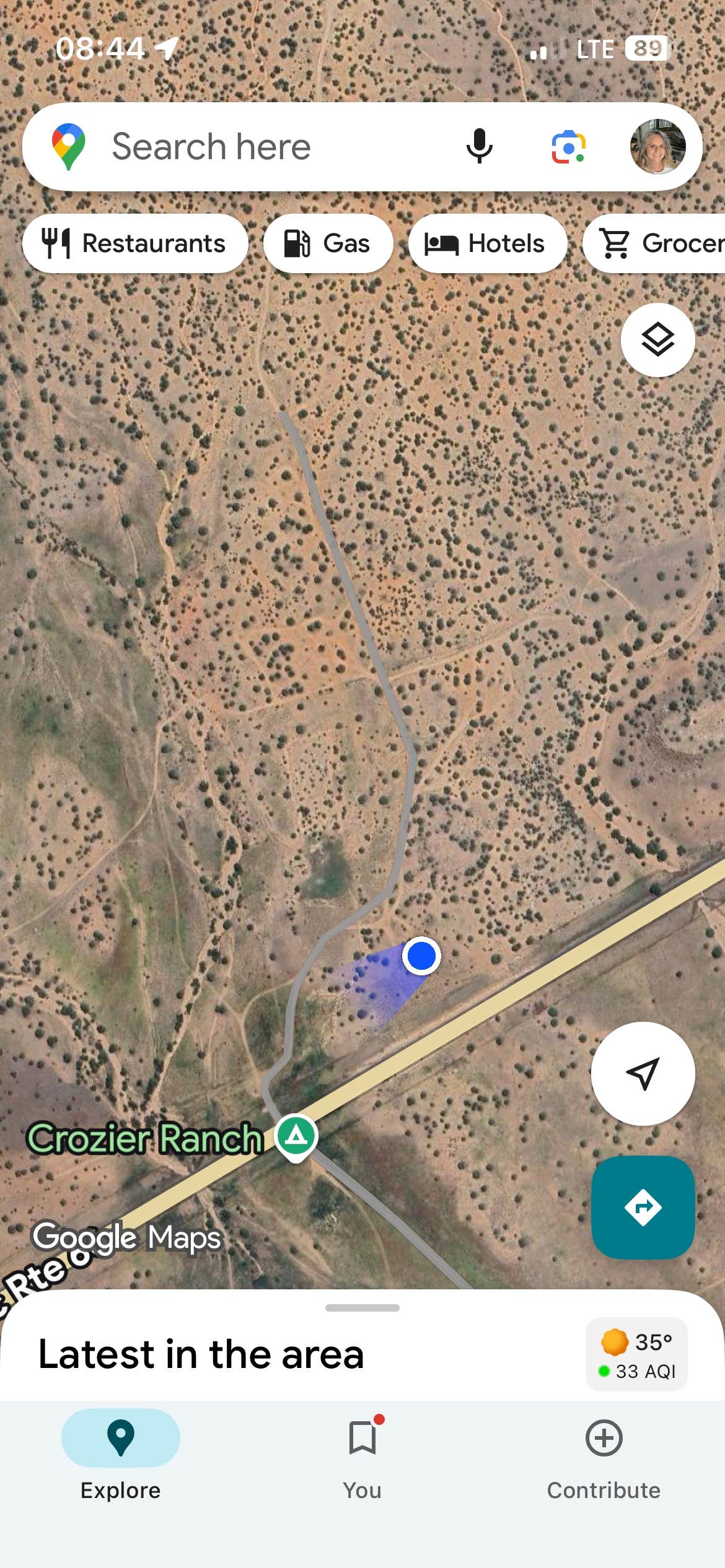 Camper-submitted photo at Crozier Ranch on Route 66 near Peach Springs, AZ